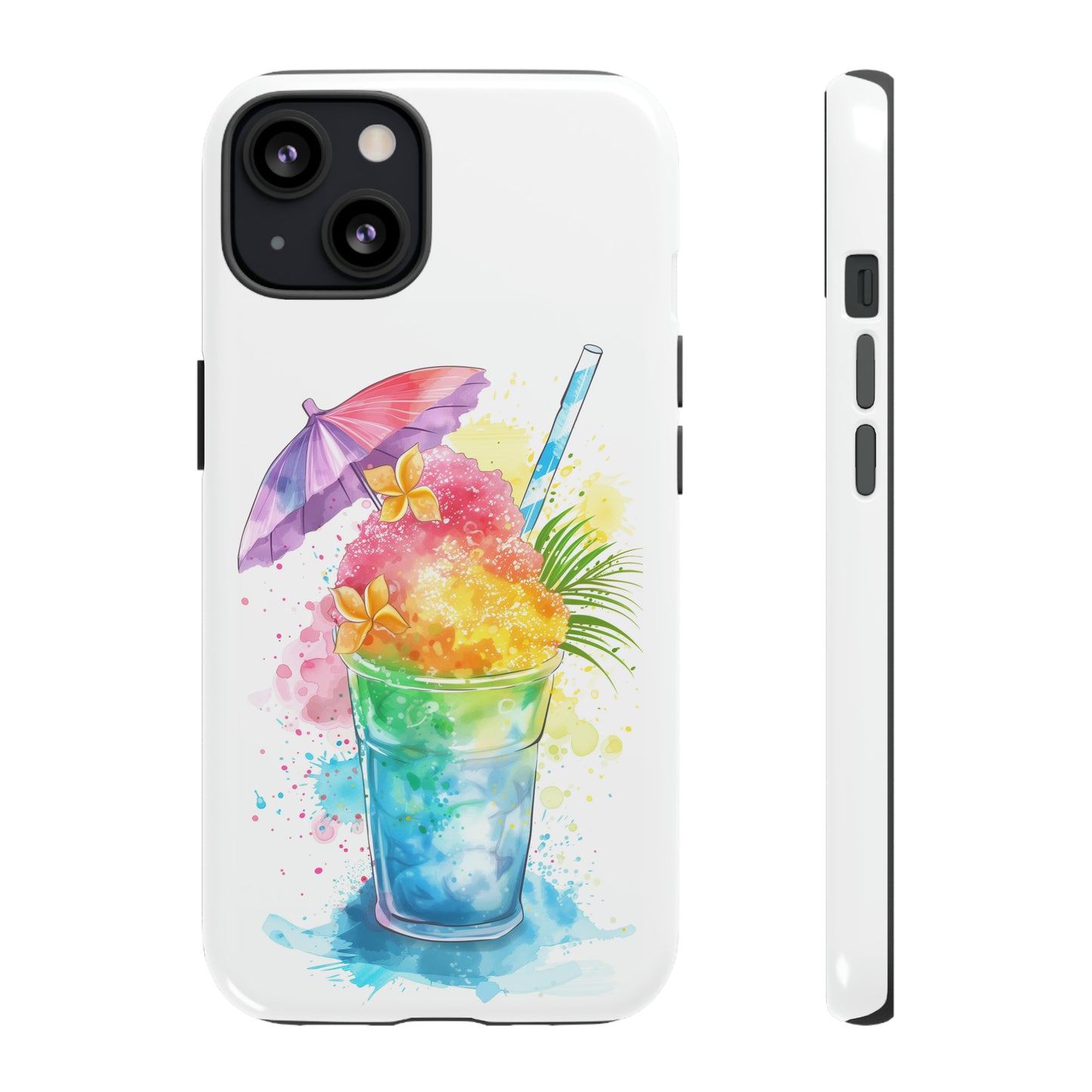 Shave Ice Plumeria Hawaiian Tropical Phone Case, 808, Island Tropics, Wireless Compatible, Protective Cell Phone Case iPhone, Samsung, Pixel