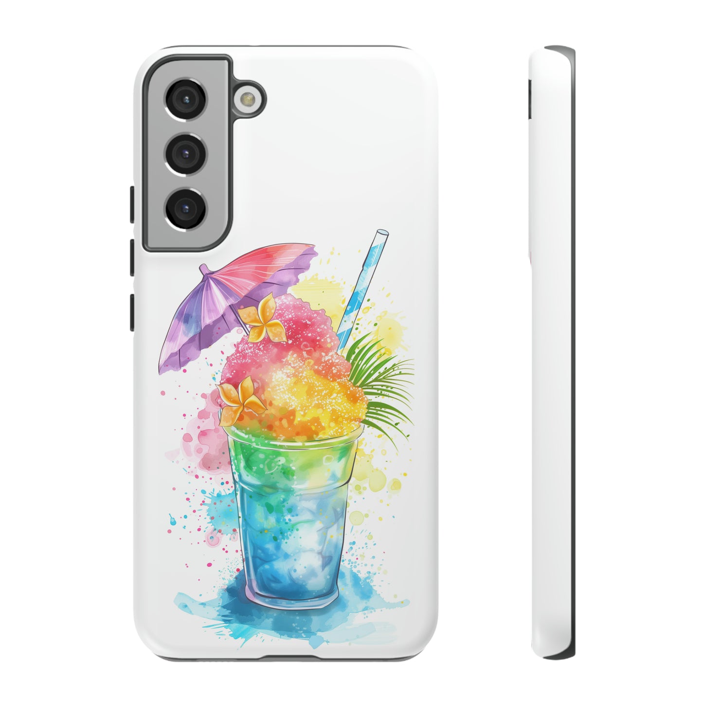 Shave Ice Plumeria Hawaiian Tropical Phone Case, 808, Island Tropics, Wireless Compatible, Protective Cell Phone Case iPhone, Samsung, Pixel