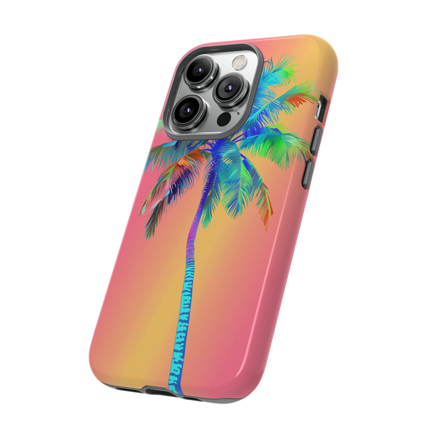 Palm Tree Pink Hawaiian Tropical Phone Case, 808, Island Tropics, Wireless Compatible, Protective Cell Phone Case for iPhone, Samsung, Pixel