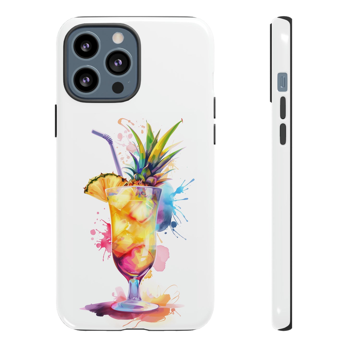 Pina Colada Cocktail Hawaiian Tropical Phone Case, Island Tropics, Wireless Compatible, Protective Cell Phone Case iPhone, Samsung, Pixel