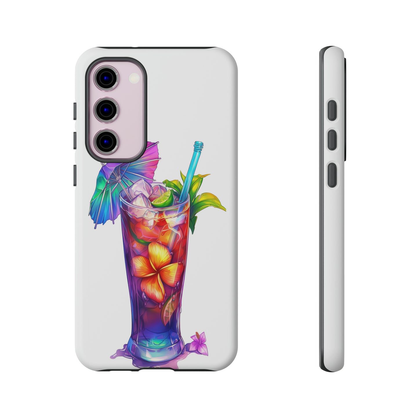 Mai Tai Cocktail Hawaiian Tropical Phone Case, 808, Island Tropics, Wireless Compatible, Protective Cell Phone Case iPhone, Samsung, Pixel