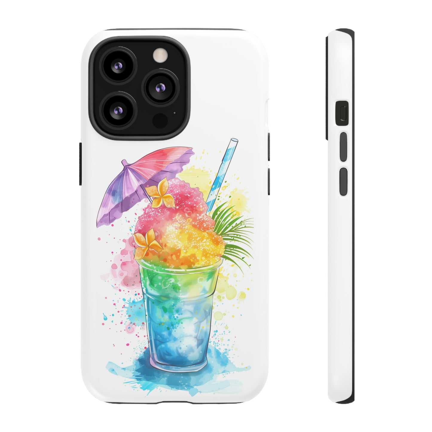 Shave Ice Plumeria Hawaiian Tropical Phone Case, 808, Island Tropics, Wireless Compatible, Protective Cell Phone Case iPhone, Samsung, Pixel