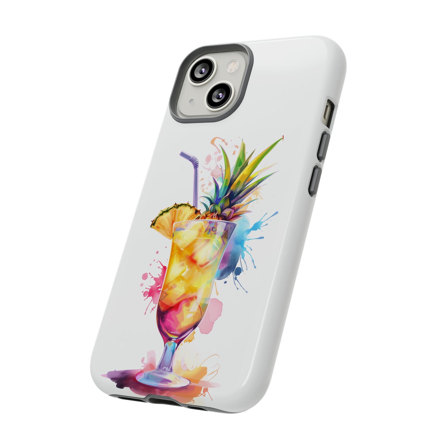 Pina Colada Cocktail Hawaiian Tropical Phone Case, Island Tropics, Wireless Compatible, Protective Cell Phone Case iPhone, Samsung, Pixel