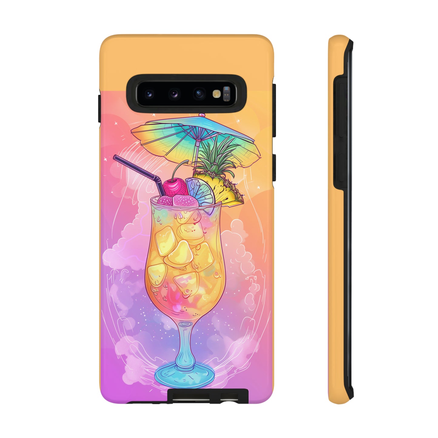 Pina Colada Cocktail Hawaiian Tropical Phone Case, Island Tropics, Wireless Compatible, Protective Cell Phone Case iPhone, Samsung, Pixel