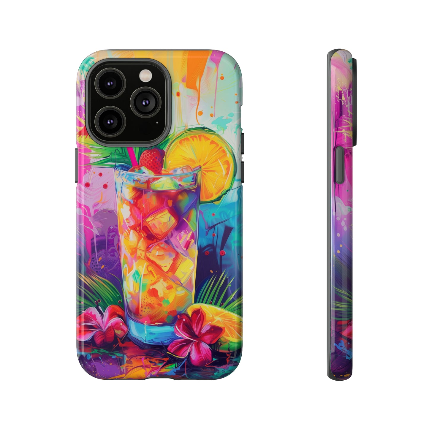 Mai Tai Cocktail Hawaiian Tropical Phone Case, 808, Island Tropics, Wireless Compatible, Protective Cell Phone Case iPhone, Samsung, Pixel