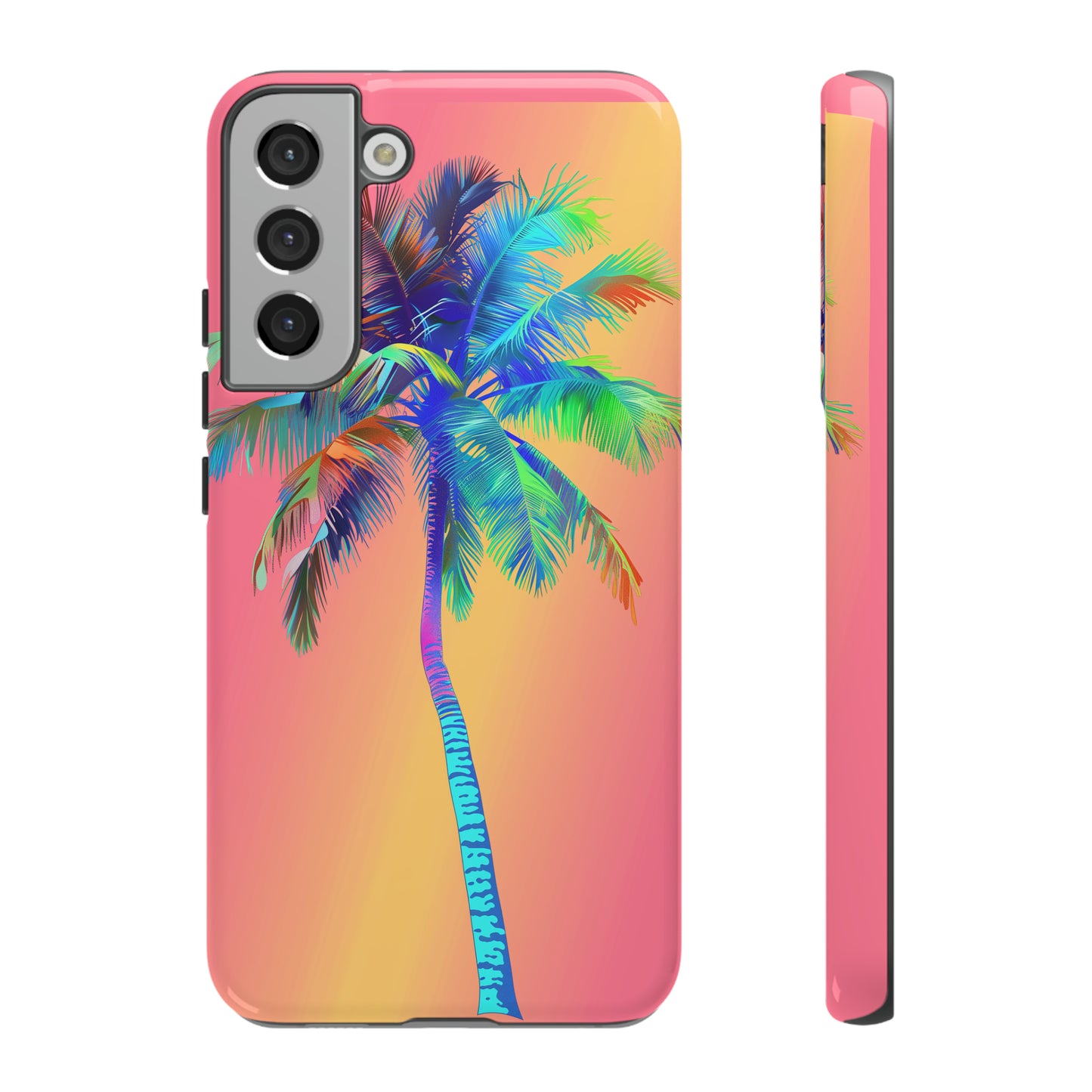 Palm Tree Pink Hawaiian Tropical Phone Case, 808, Island Tropics, Wireless Compatible, Protective Cell Phone Case for iPhone, Samsung, Pixel
