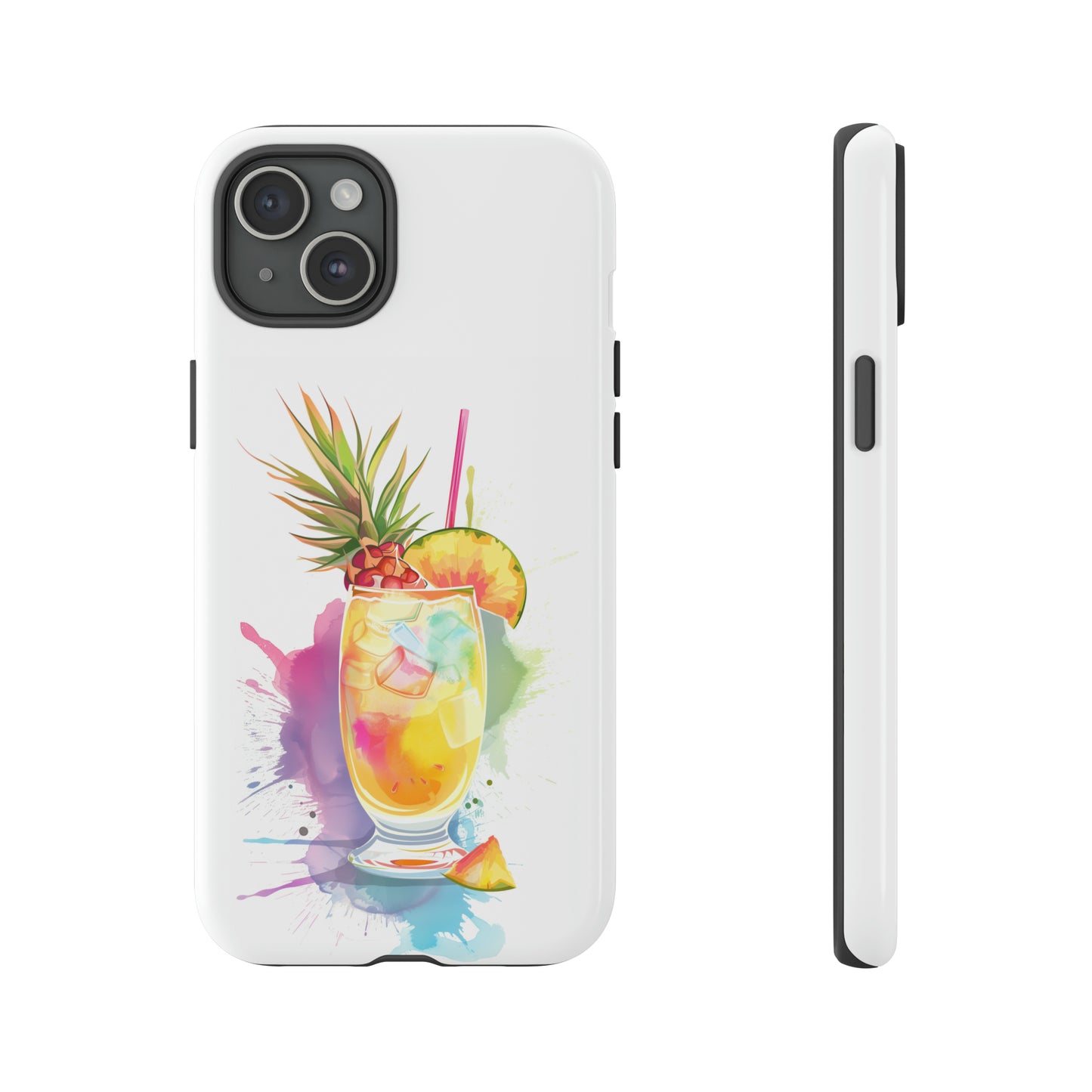 Pina Colada Cocktail Hawaiian Tropical Phone Case, Island Tropics, Wireless Compatible, Protective Cell Phone Case iPhone, Samsung, Pixel