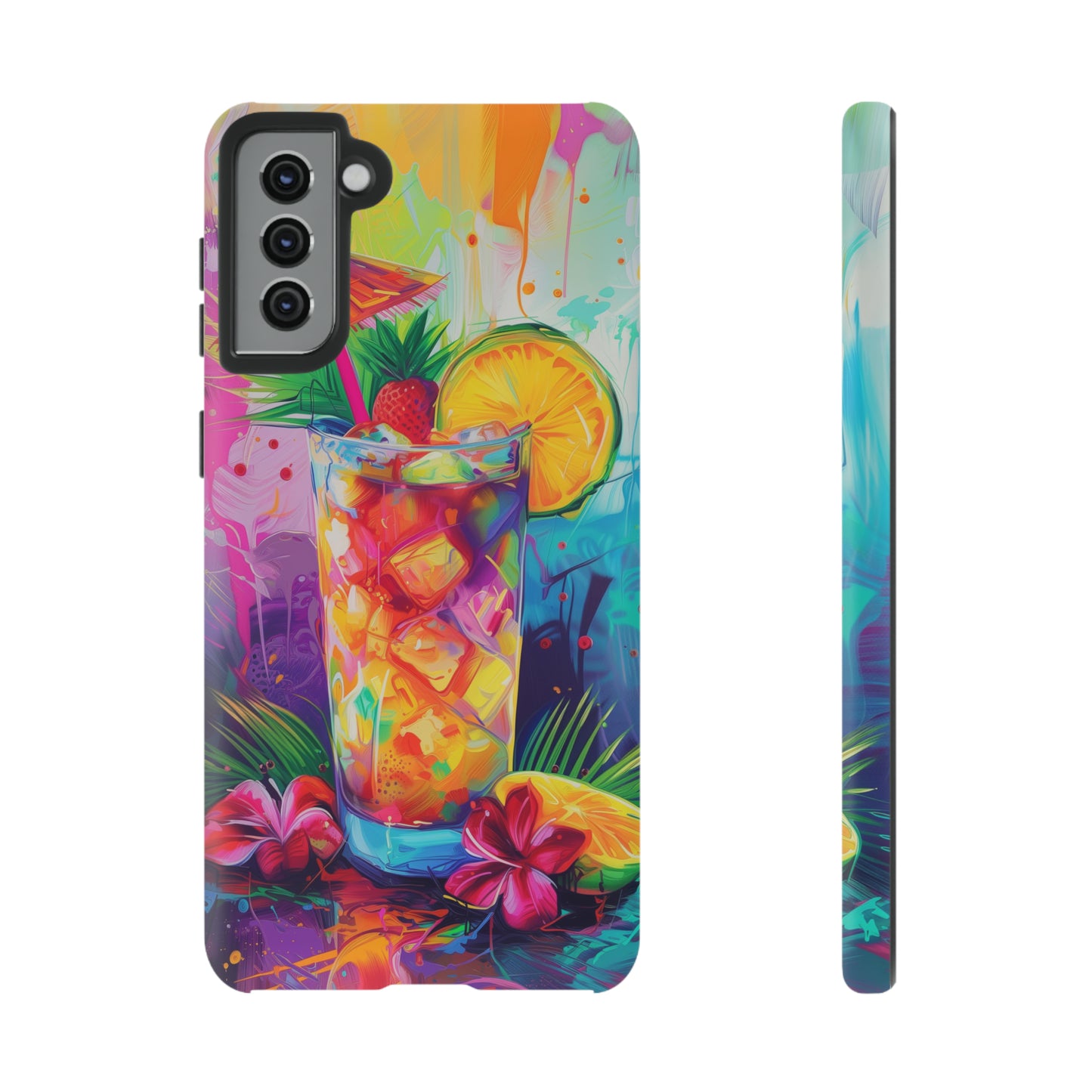 Mai Tai Cocktail Hawaiian Tropical Phone Case, 808, Island Tropics, Wireless Compatible, Protective Cell Phone Case iPhone, Samsung, Pixel