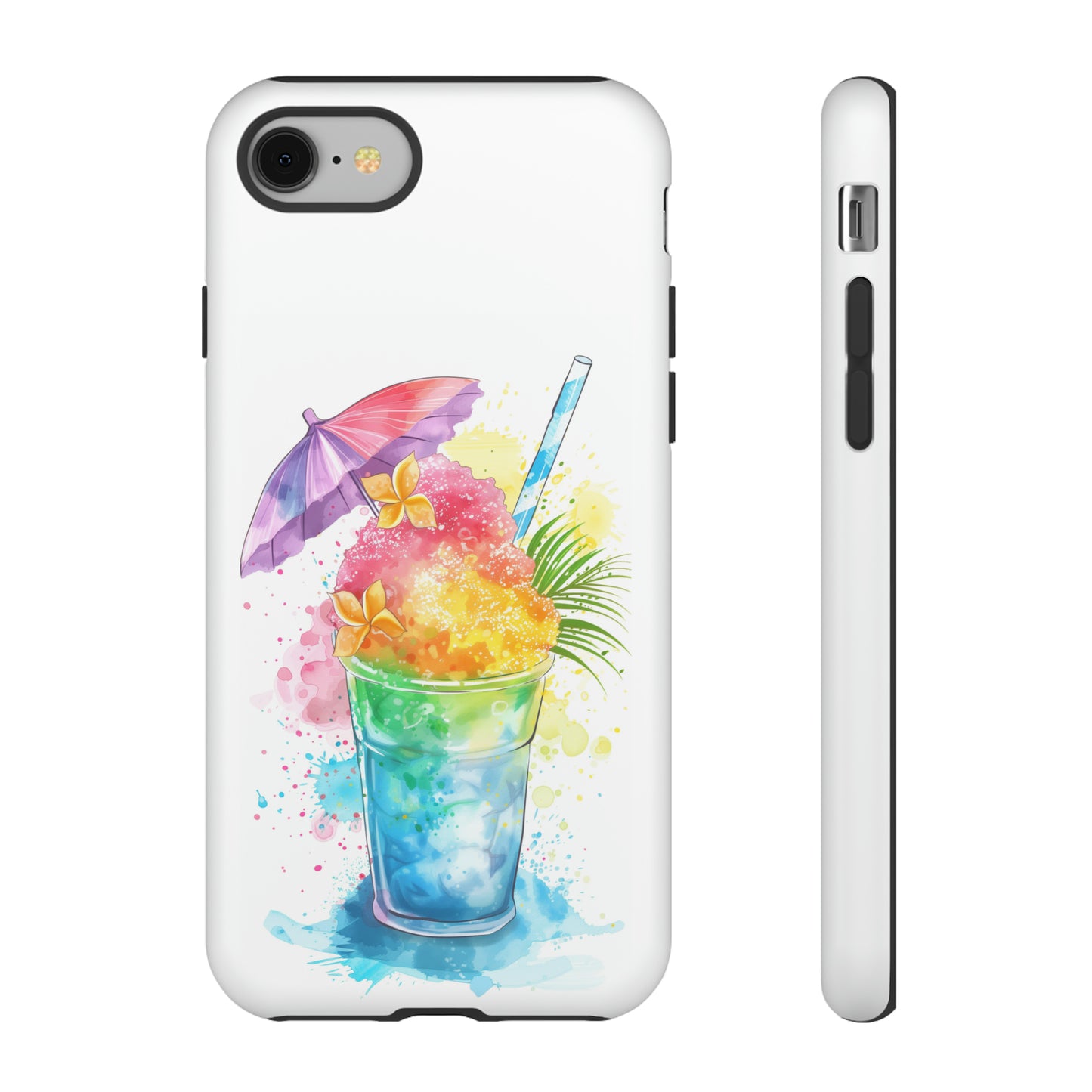 Shave Ice Plumeria Hawaiian Tropical Phone Case, 808, Island Tropics, Wireless Compatible, Protective Cell Phone Case iPhone, Samsung, Pixel