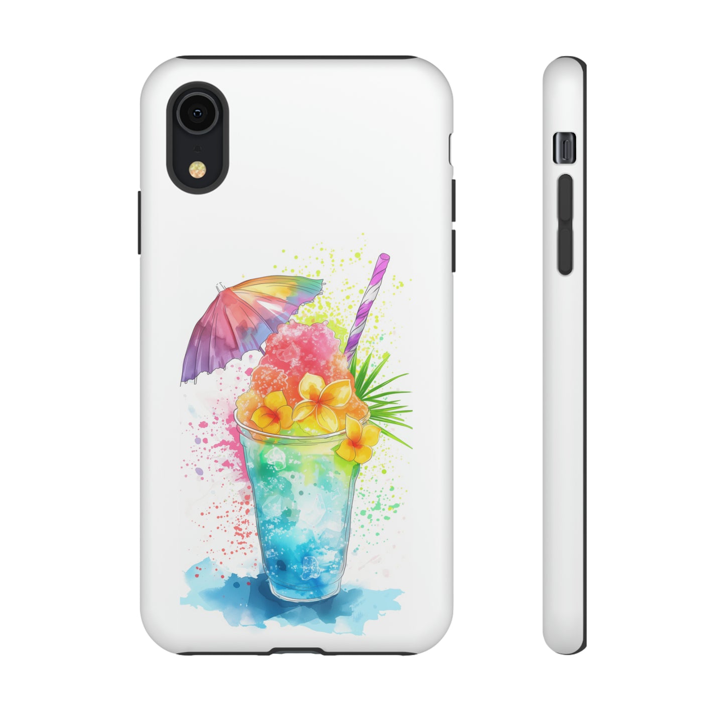 Shave Ice Plumerias Hawaiian Tropical Phone Case, 808, Island Tropics, Wireless Compatible, Protective Cell Case iPhone, Samsung, Pixel