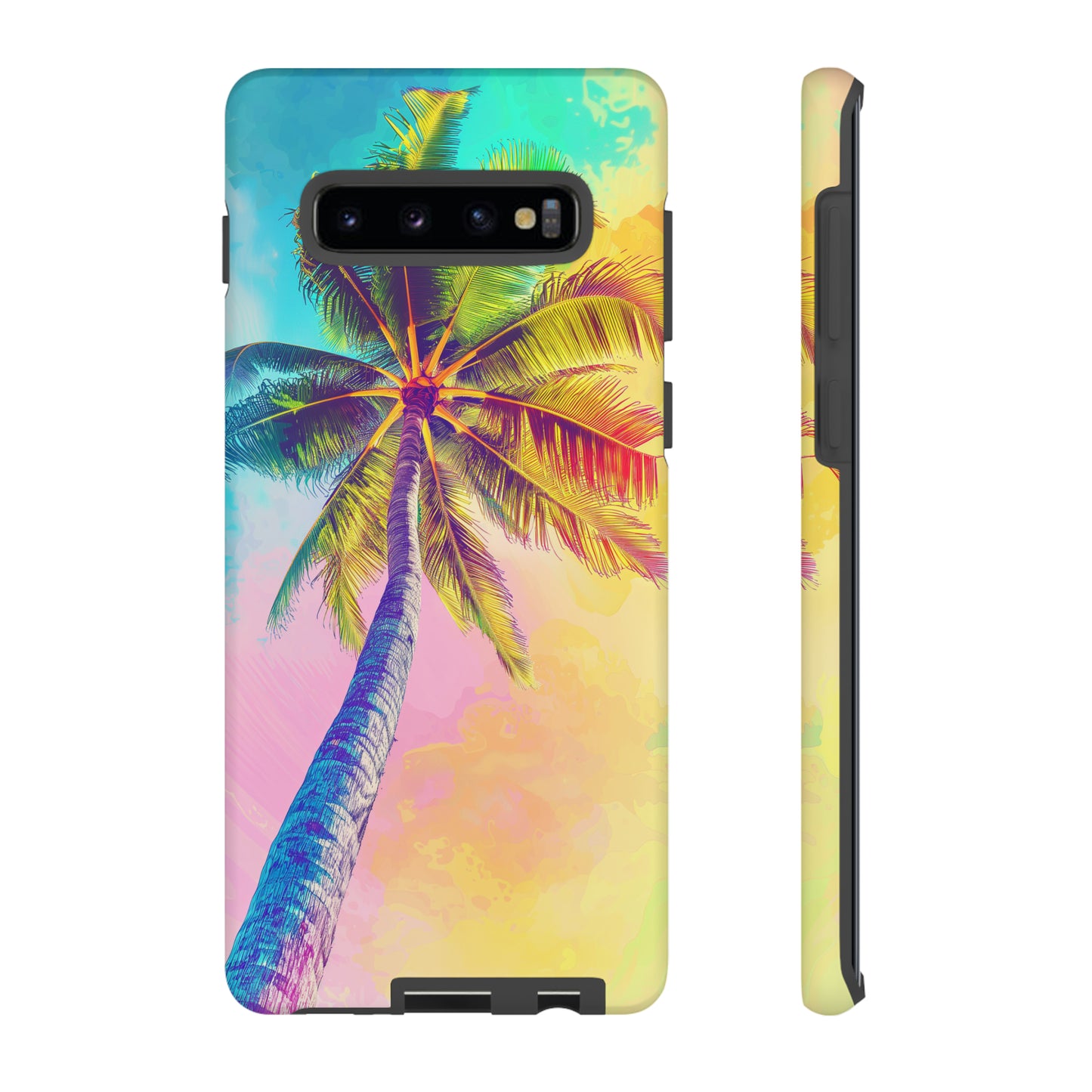 Palm Tree Colorful Hawaiian Tropical Phone Case, 808, Island Tropics, Wireless Compatible, Protective Cell Phone Case iPhone, Samsung, Pixel