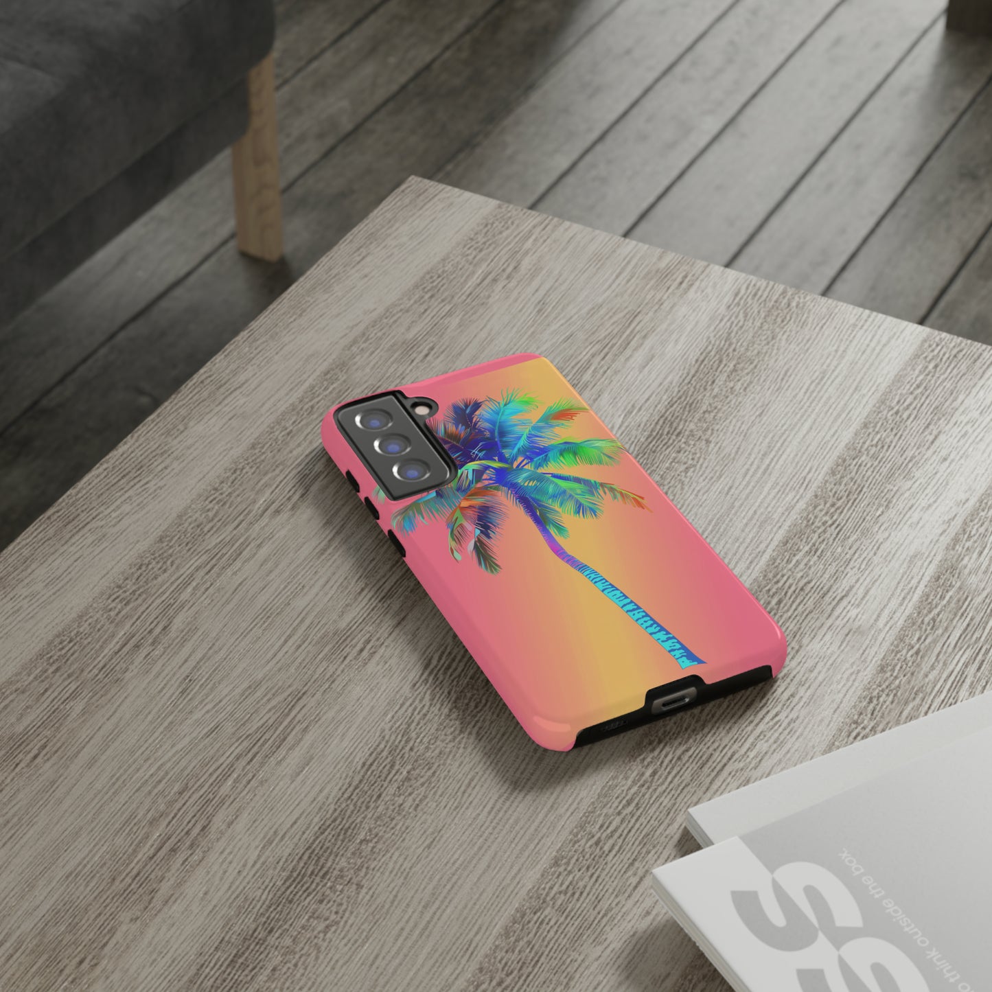 Palm Tree Pink Hawaiian Tropical Phone Case, 808, Island Tropics, Wireless Compatible, Protective Cell Phone Case for iPhone, Samsung, Pixel