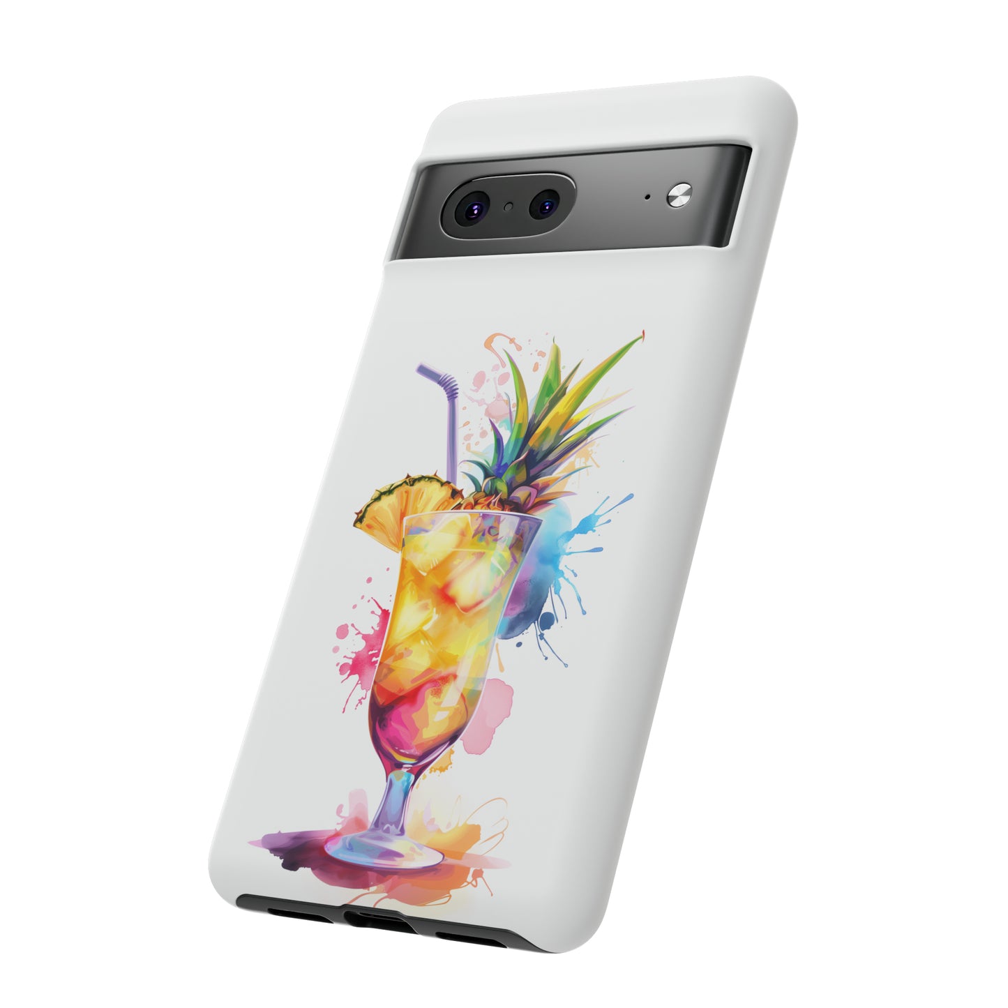 Pina Colada Cocktail Hawaiian Tropical Phone Case, Island Tropics, Wireless Compatible, Protective Cell Phone Case iPhone, Samsung, Pixel