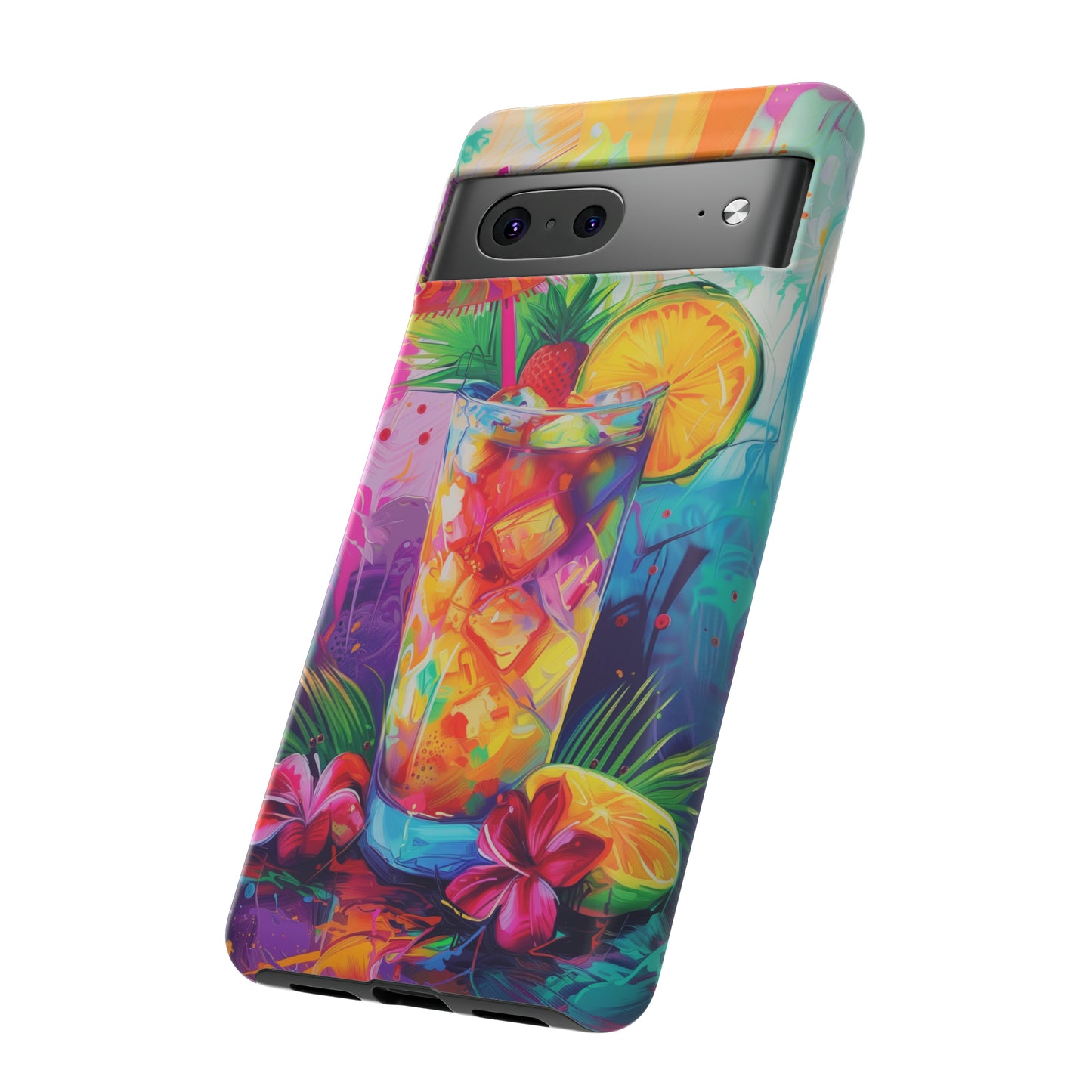 Mai Tai Cocktail Hawaiian Tropical Phone Case, 808, Island Tropics, Wireless Compatible, Protective Cell Phone Case iPhone, Samsung, Pixel