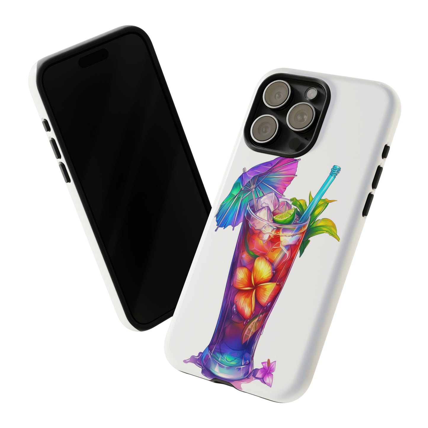Mai Tai Cocktail Hawaiian Tropical Phone Case, 808, Island Tropics, Wireless Compatible, Protective Cell Phone Case iPhone, Samsung, Pixel
