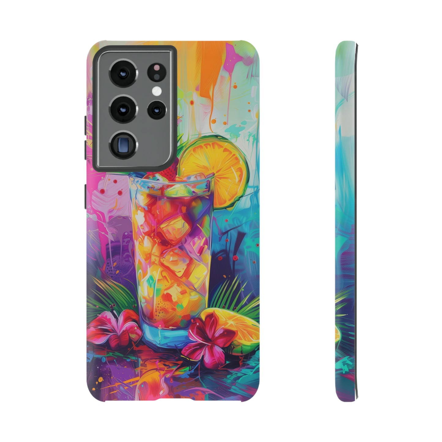 Mai Tai Cocktail Hawaiian Tropical Phone Case, 808, Island Tropics, Wireless Compatible, Protective Cell Phone Case iPhone, Samsung, Pixel
