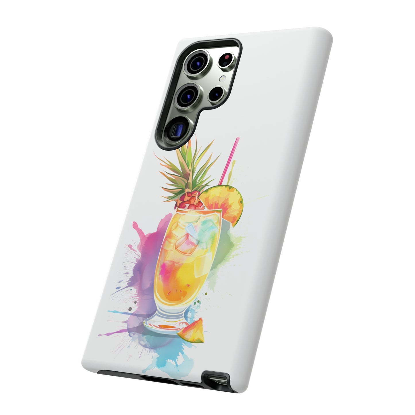 Pina Colada Cocktail Hawaiian Tropical Phone Case, Island Tropics, Wireless Compatible, Protective Cell Phone Case iPhone, Samsung, Pixel