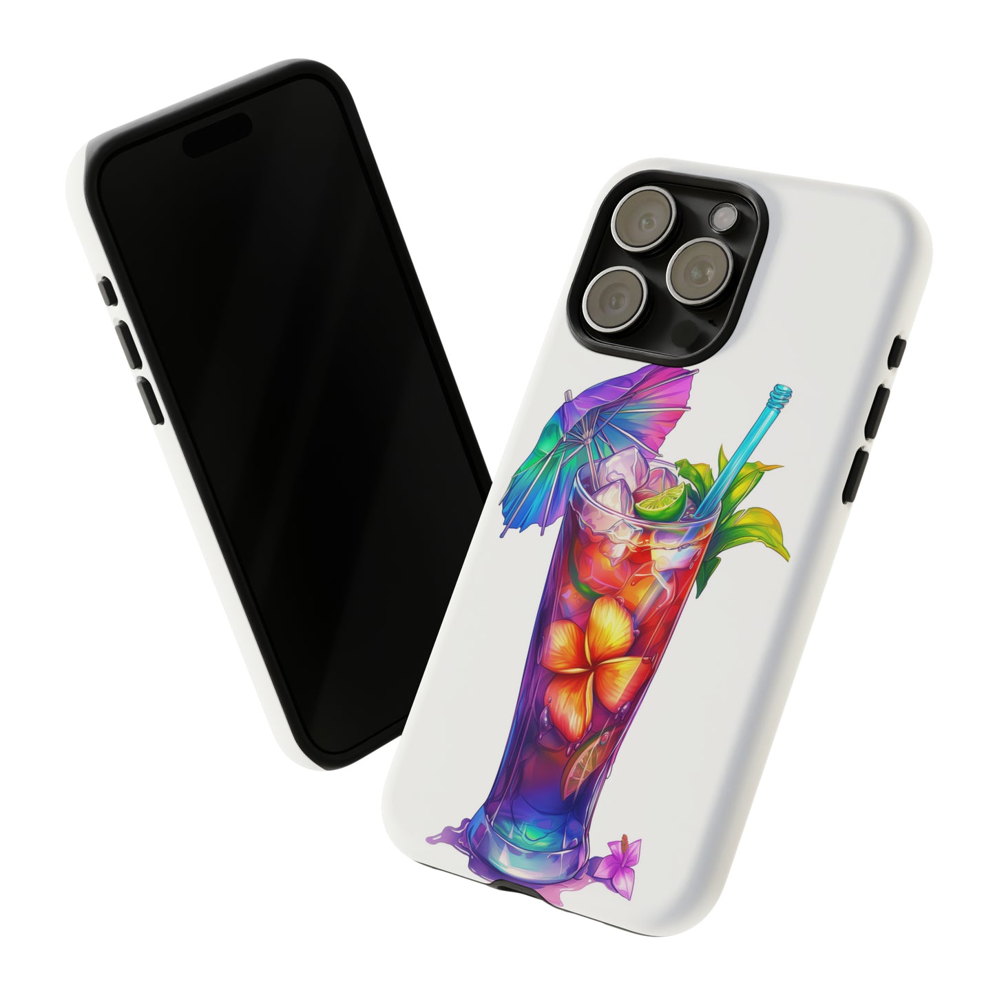 Mai Tai Cocktail Hawaiian Tropical Phone Case, 808, Island Tropics, Wireless Compatible, Protective Cell Phone Case iPhone, Samsung, Pixel