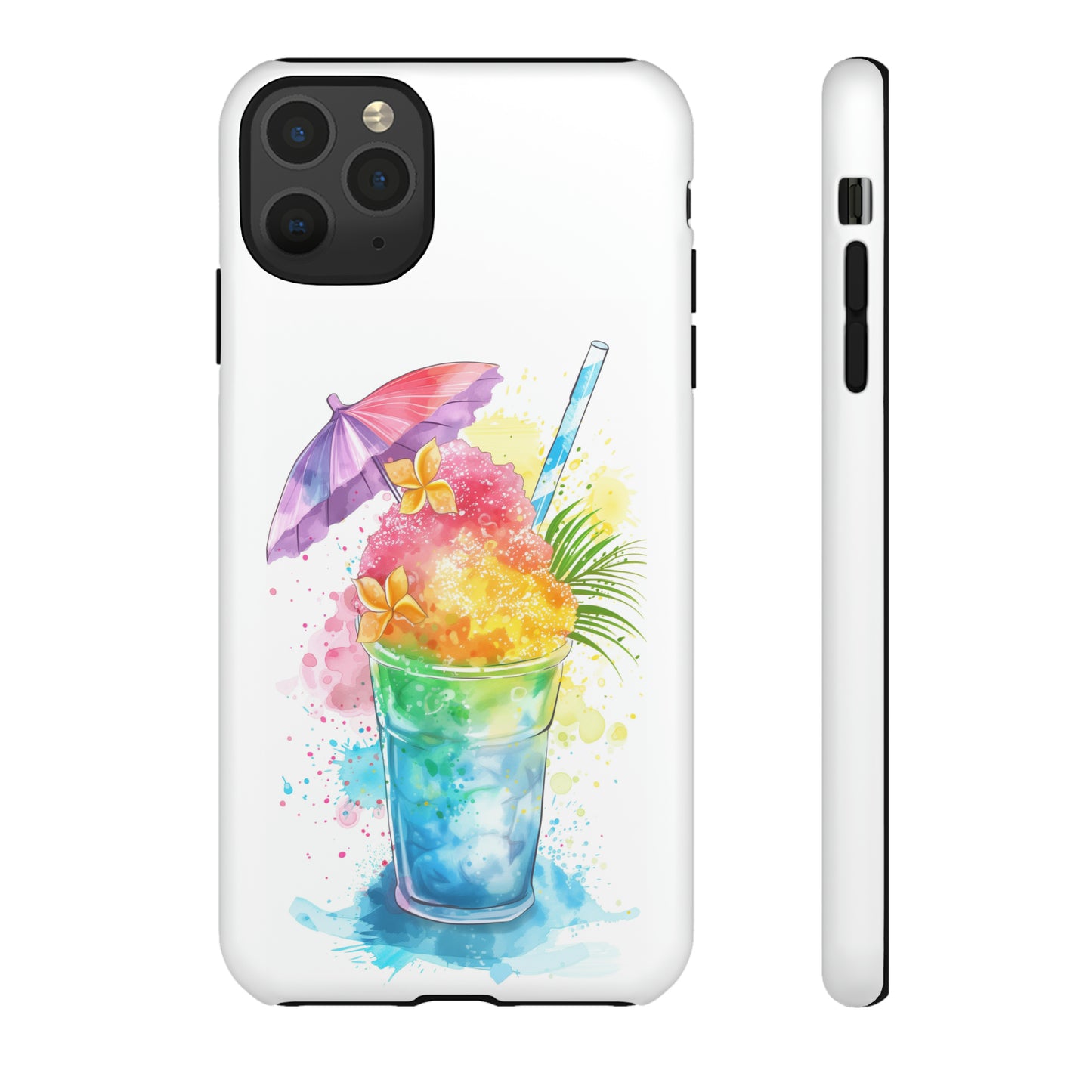Shave Ice Plumeria Hawaiian Tropical Phone Case, 808, Island Tropics, Wireless Compatible, Protective Cell Phone Case iPhone, Samsung, Pixel