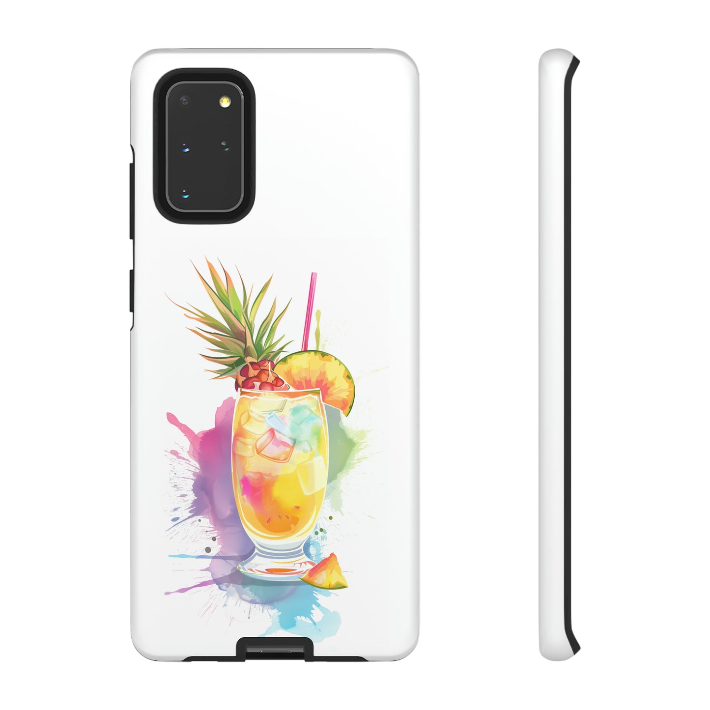 Pina Colada Cocktail Hawaiian Tropical Phone Case, Island Tropics, Wireless Compatible, Protective Cell Phone Case iPhone, Samsung, Pixel