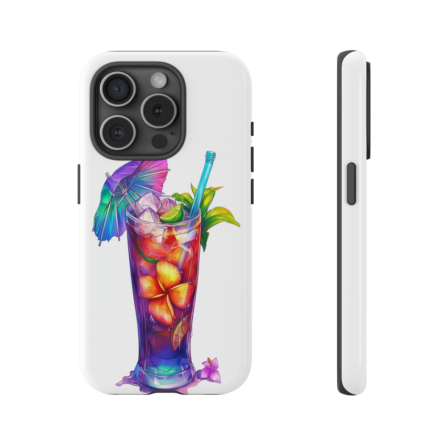 Mai Tai Cocktail Hawaiian Tropical Phone Case, 808, Island Tropics, Wireless Compatible, Protective Cell Phone Case iPhone, Samsung, Pixel