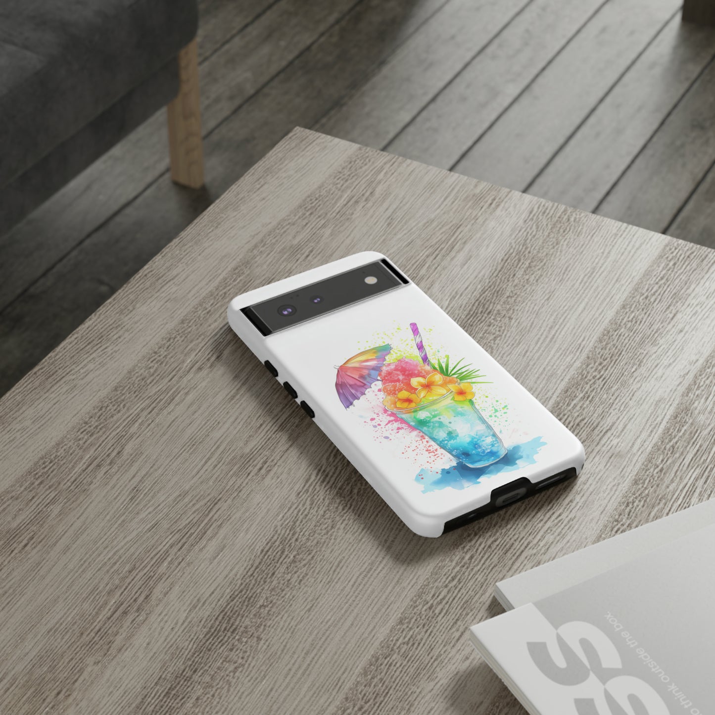 Shave Ice Plumerias Hawaiian Tropical Phone Case, 808, Island Tropics, Wireless Compatible, Protective Cell Case iPhone, Samsung, Pixel