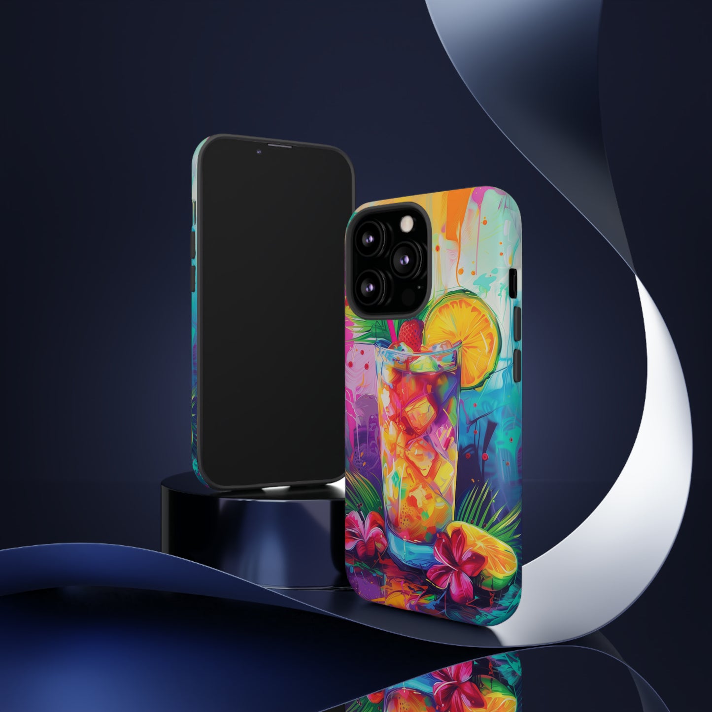 Mai Tai Cocktail Hawaiian Tropical Phone Case, 808, Island Tropics, Wireless Compatible, Protective Cell Phone Case iPhone, Samsung, Pixel