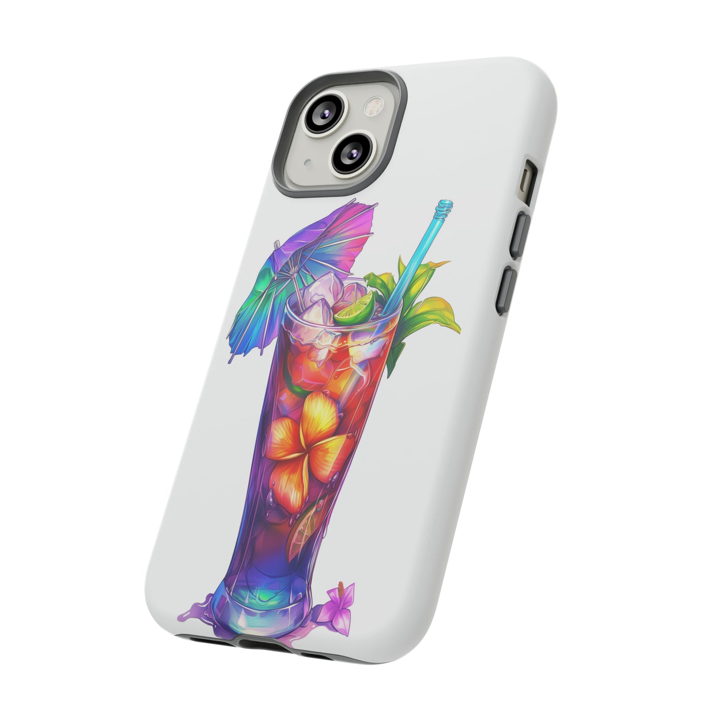 Mai Tai Cocktail Hawaiian Tropical Phone Case, 808, Island Tropics, Wireless Compatible, Protective Cell Phone Case iPhone, Samsung, Pixel