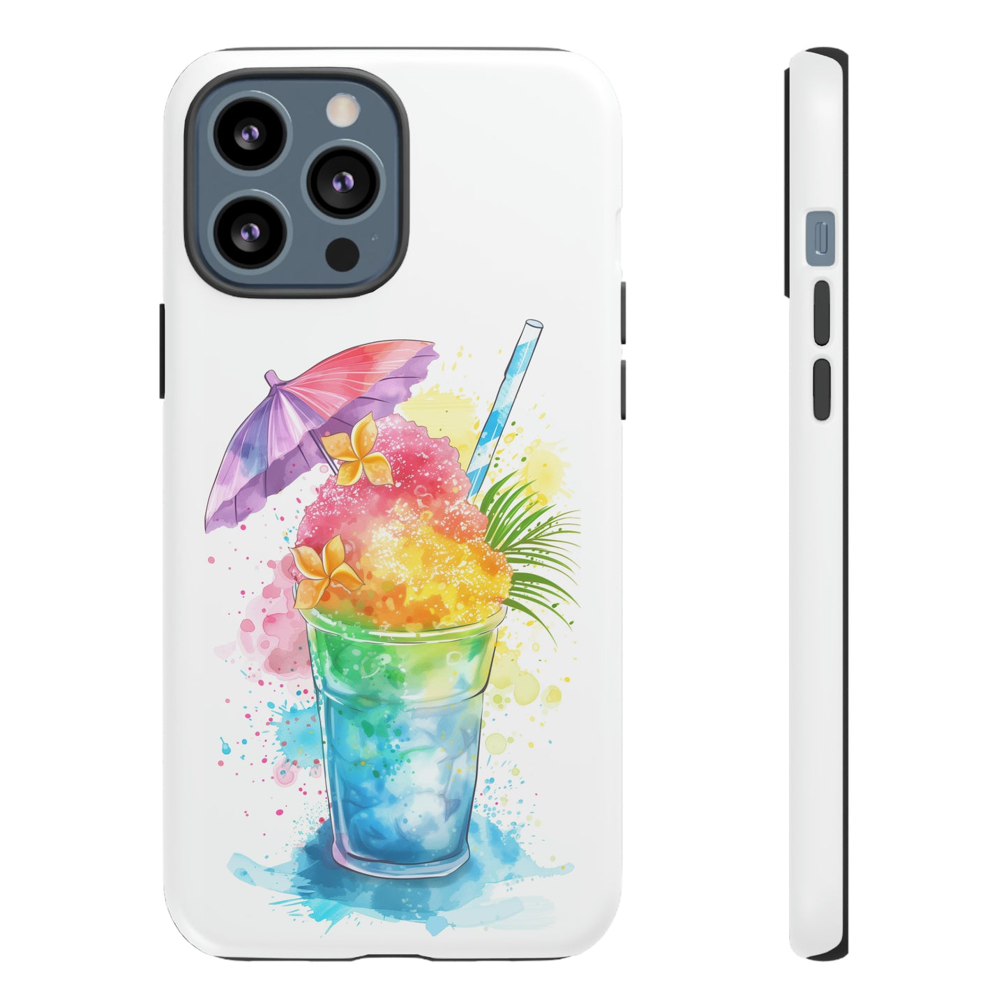 Shave Ice Plumeria Hawaiian Tropical Phone Case, 808, Island Tropics, Wireless Compatible, Protective Cell Phone Case iPhone, Samsung, Pixel