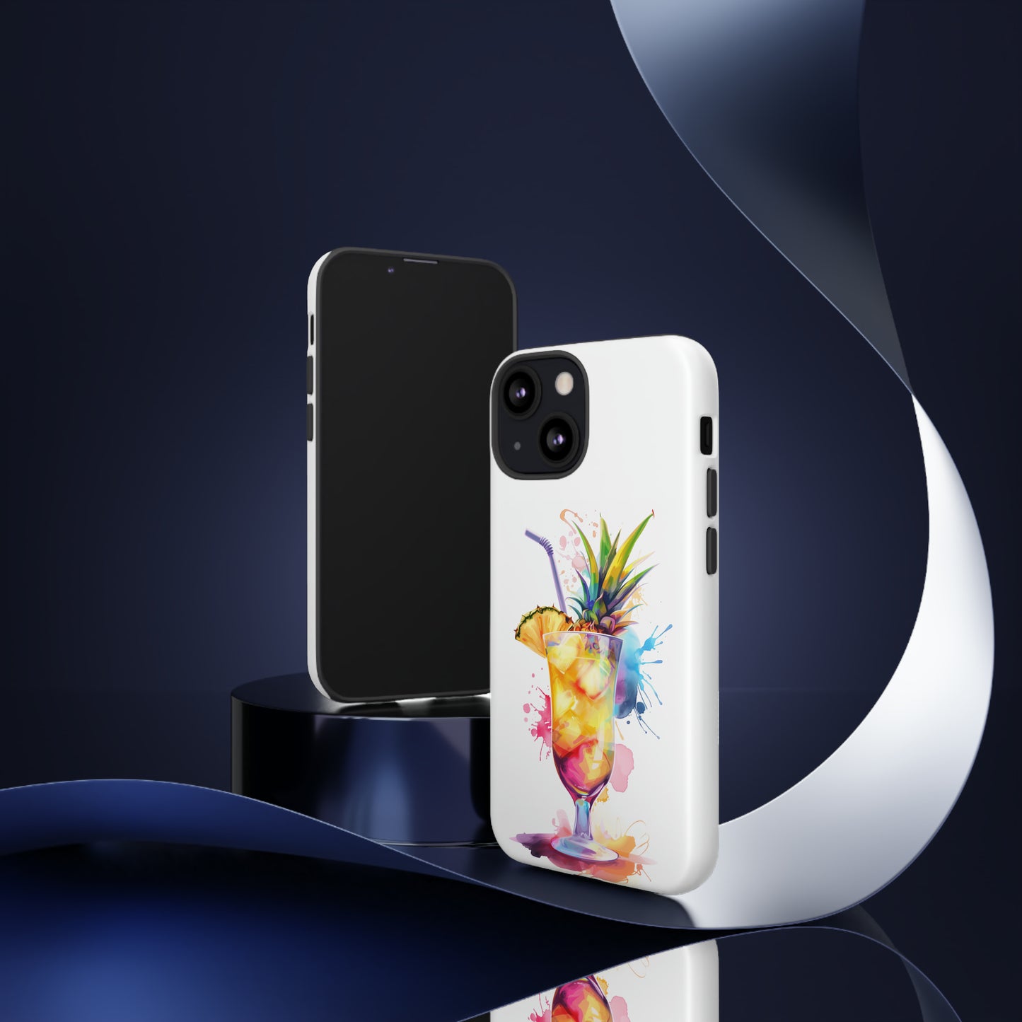 Pina Colada Cocktail Hawaiian Tropical Phone Case, Island Tropics, Wireless Compatible, Protective Cell Phone Case iPhone, Samsung, Pixel