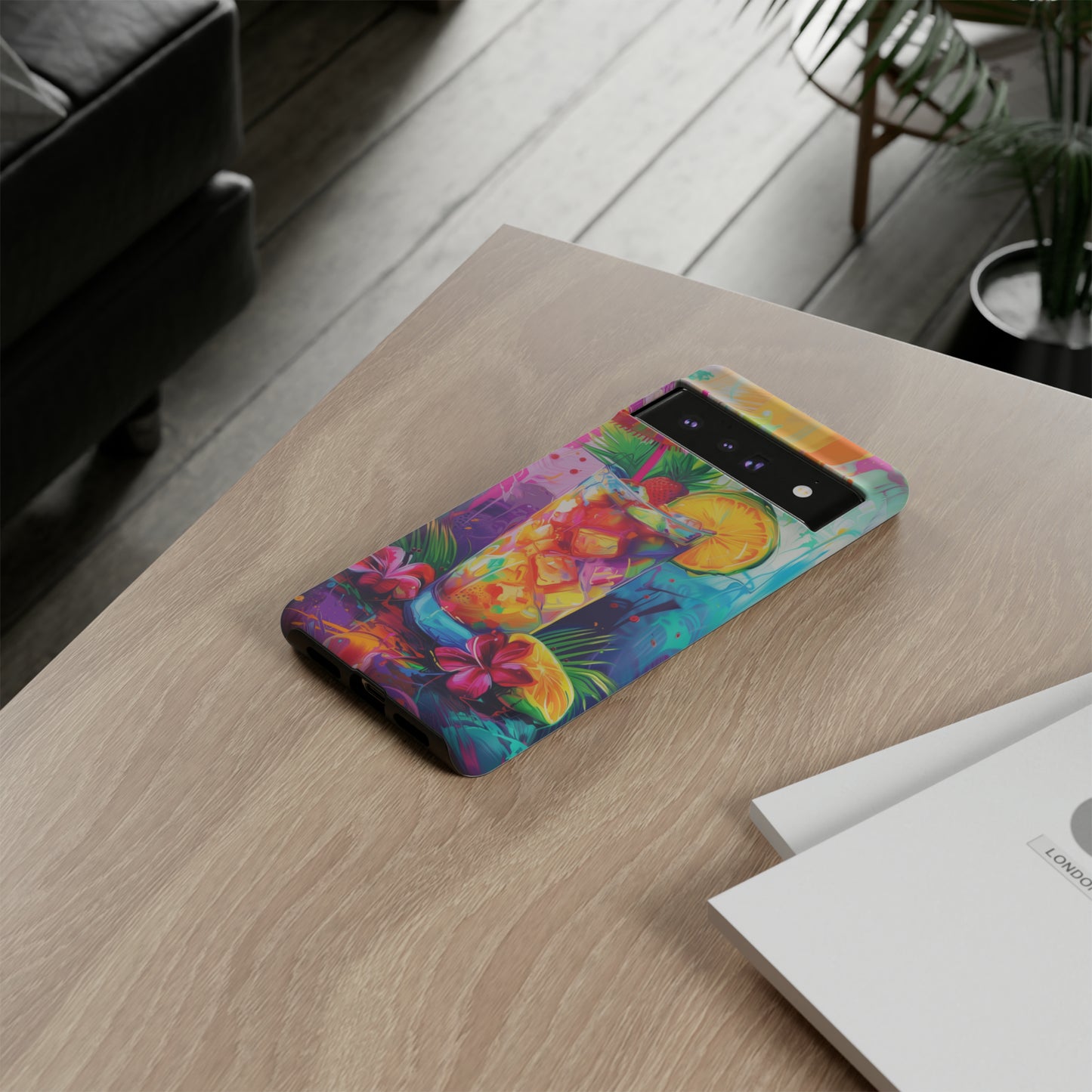 Mai Tai Cocktail Hawaiian Tropical Phone Case, 808, Island Tropics, Wireless Compatible, Protective Cell Phone Case iPhone, Samsung, Pixel