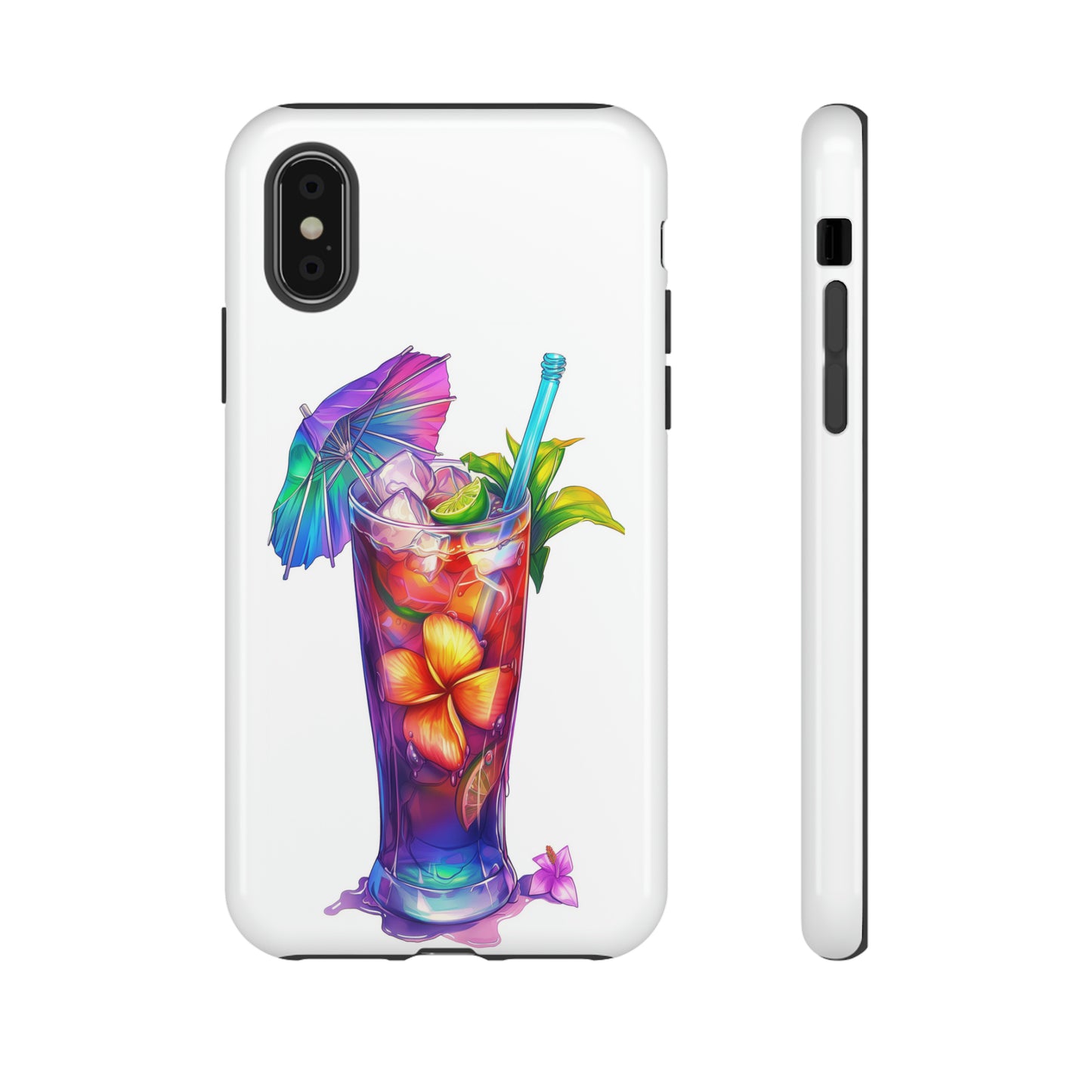 Mai Tai Cocktail Hawaiian Tropical Phone Case, 808, Island Tropics, Wireless Compatible, Protective Cell Phone Case iPhone, Samsung, Pixel