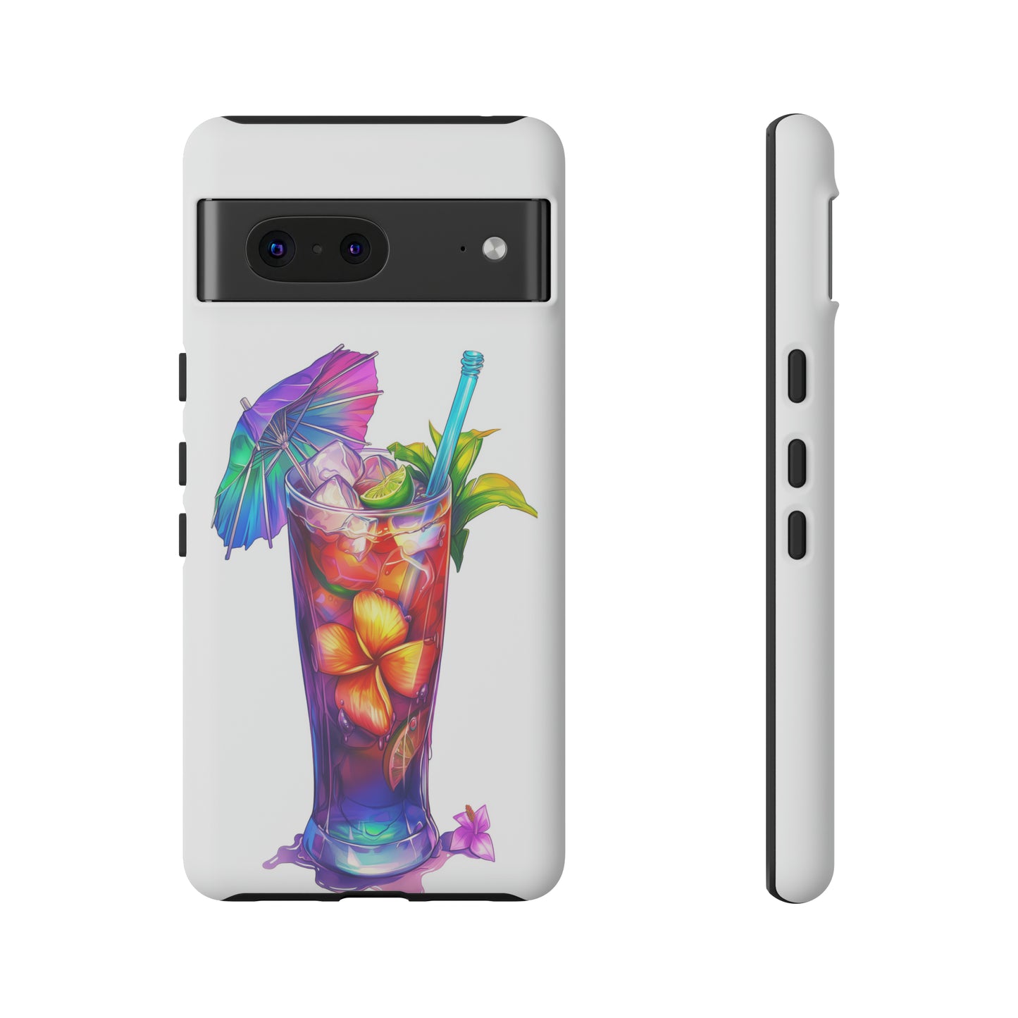 Mai Tai Cocktail Hawaiian Tropical Phone Case, 808, Island Tropics, Wireless Compatible, Protective Cell Phone Case iPhone, Samsung, Pixel