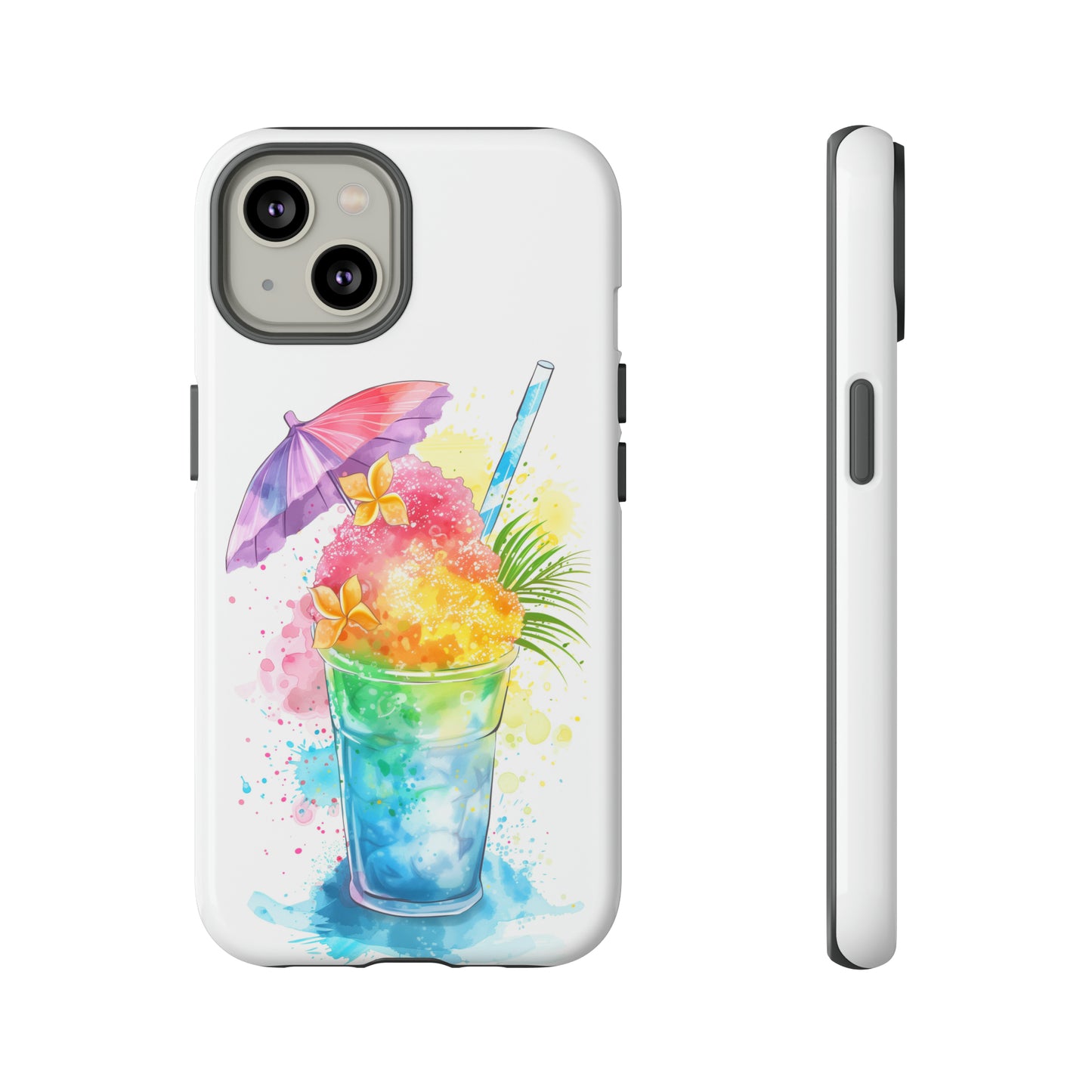 Shave Ice Plumeria Hawaiian Tropical Phone Case, 808, Island Tropics, Wireless Compatible, Protective Cell Phone Case iPhone, Samsung, Pixel