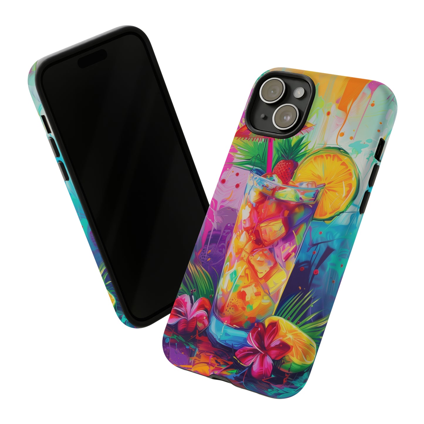 Mai Tai Cocktail Hawaiian Tropical Phone Case, 808, Island Tropics, Wireless Compatible, Protective Cell Phone Case iPhone, Samsung, Pixel