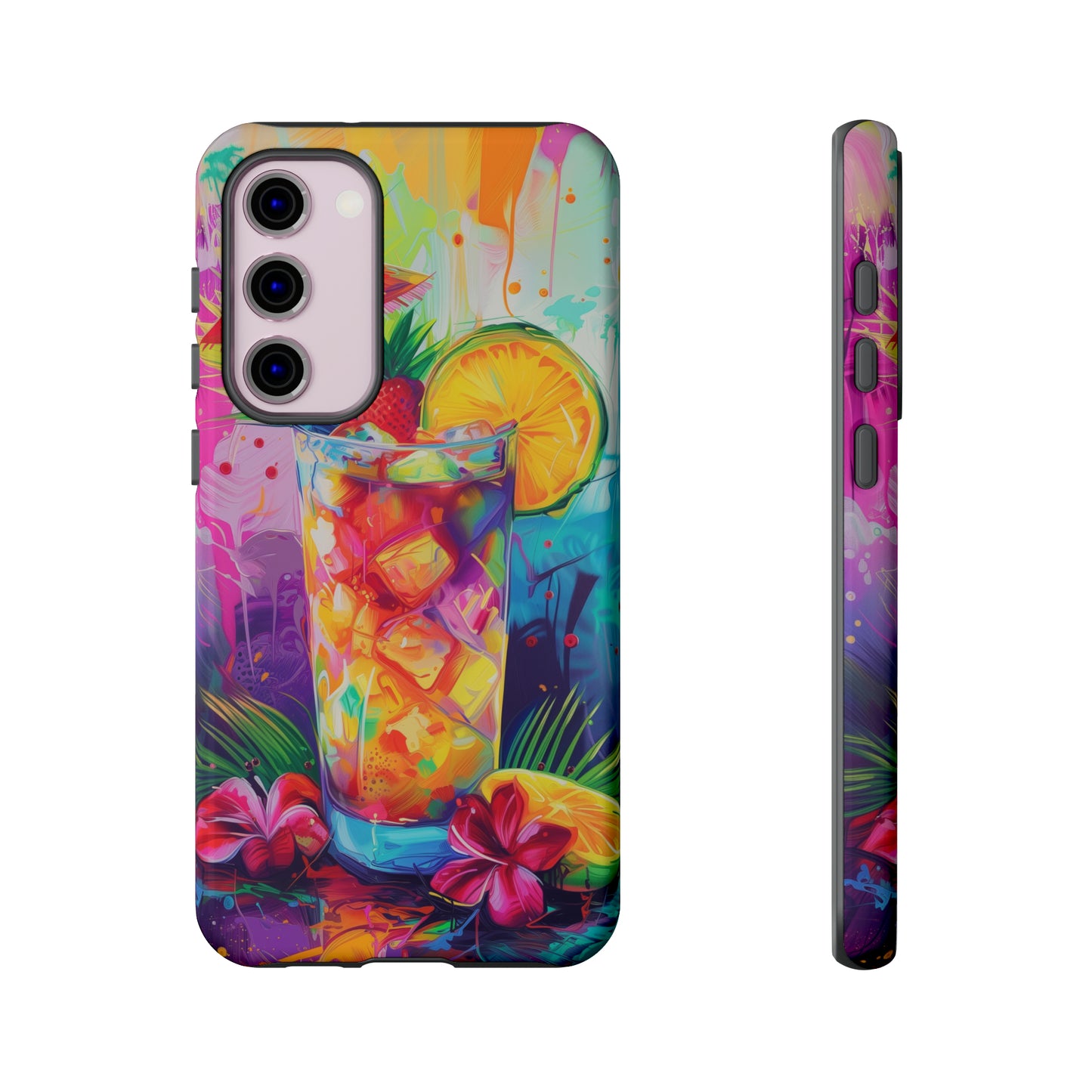 Mai Tai Cocktail Hawaiian Tropical Phone Case, 808, Island Tropics, Wireless Compatible, Protective Cell Phone Case iPhone, Samsung, Pixel