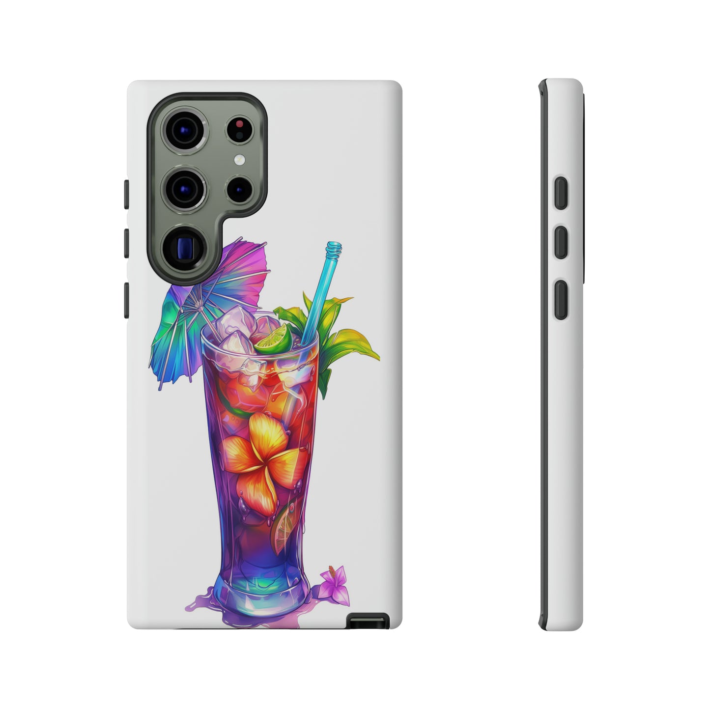Mai Tai Cocktail Hawaiian Tropical Phone Case, 808, Island Tropics, Wireless Compatible, Protective Cell Phone Case iPhone, Samsung, Pixel