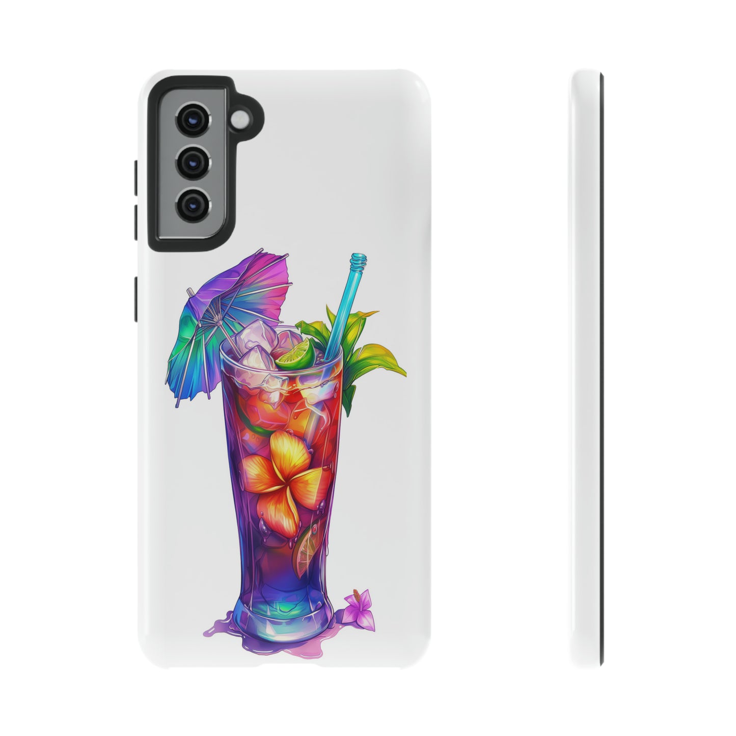 Mai Tai Cocktail Hawaiian Tropical Phone Case, 808, Island Tropics, Wireless Compatible, Protective Cell Phone Case iPhone, Samsung, Pixel