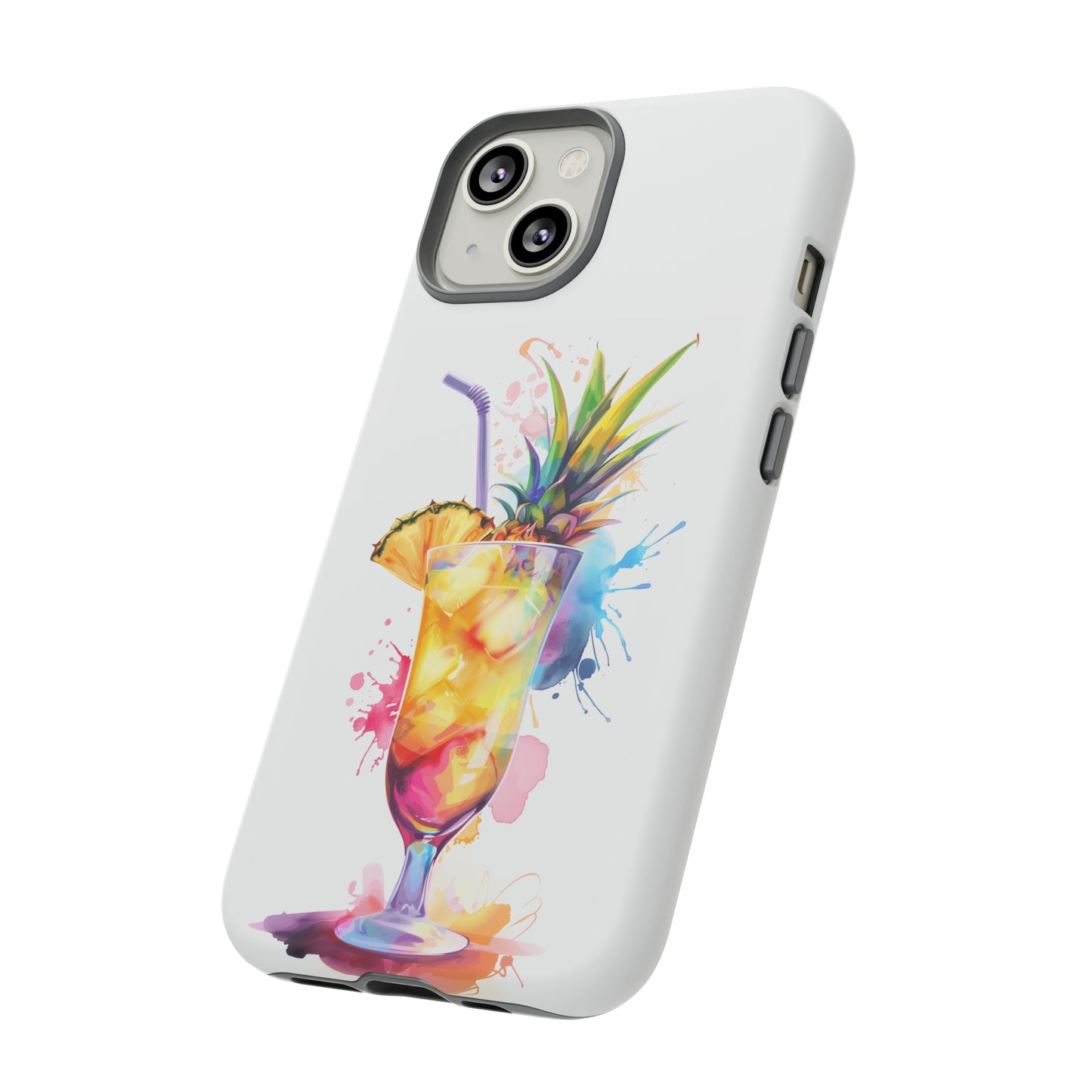 Pina Colada Cocktail Hawaiian Tropical Phone Case, Island Tropics, Wireless Compatible, Protective Cell Phone Case iPhone, Samsung, Pixel