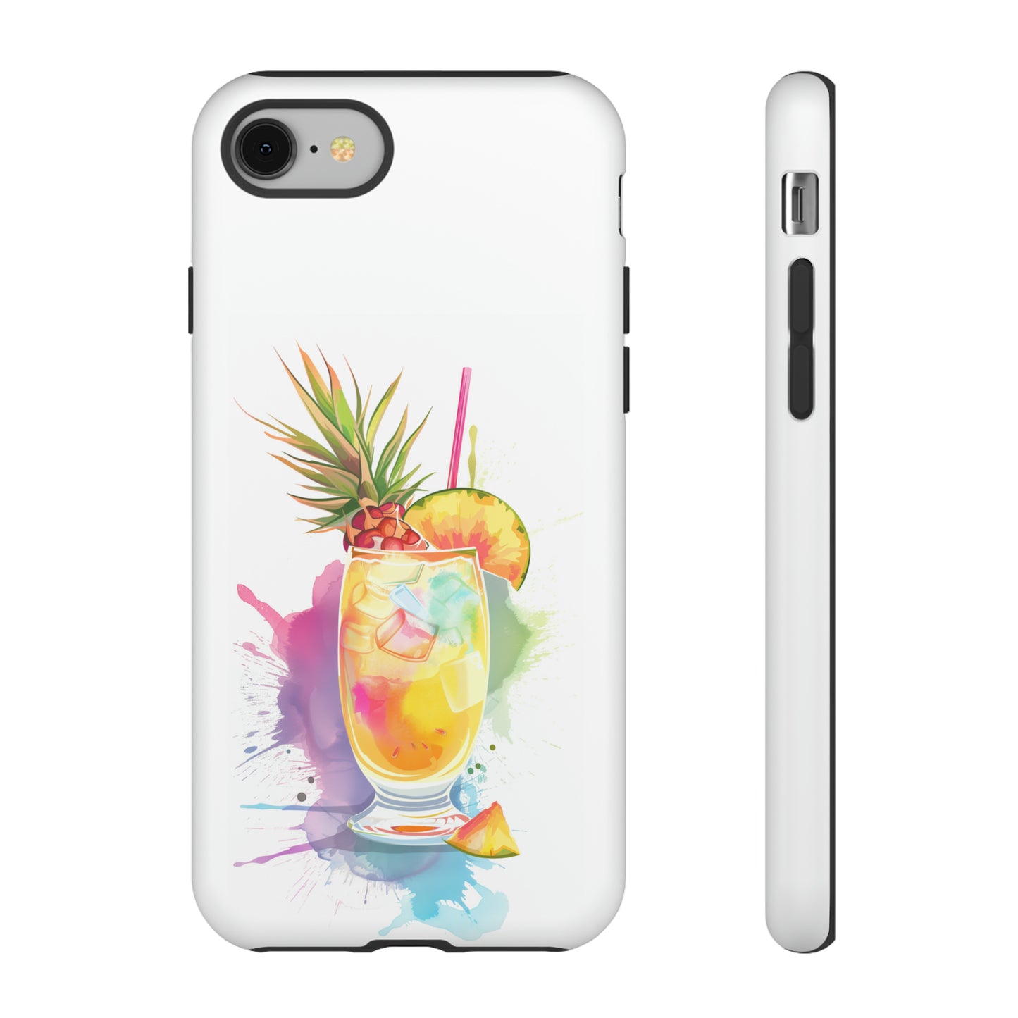 Pina Colada Cocktail Hawaiian Tropical Phone Case, Island Tropics, Wireless Compatible, Protective Cell Phone Case iPhone, Samsung, Pixel