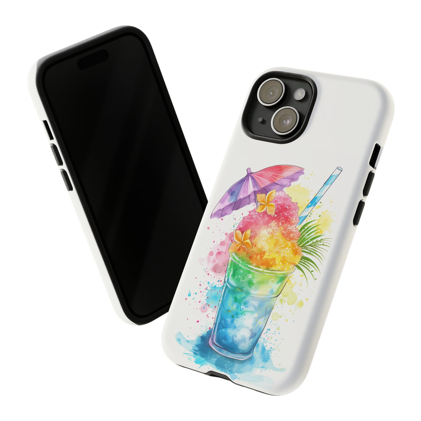 Shave Ice Plumeria Hawaiian Tropical Phone Case, 808, Island Tropics, Wireless Compatible, Protective Cell Phone Case iPhone, Samsung, Pixel