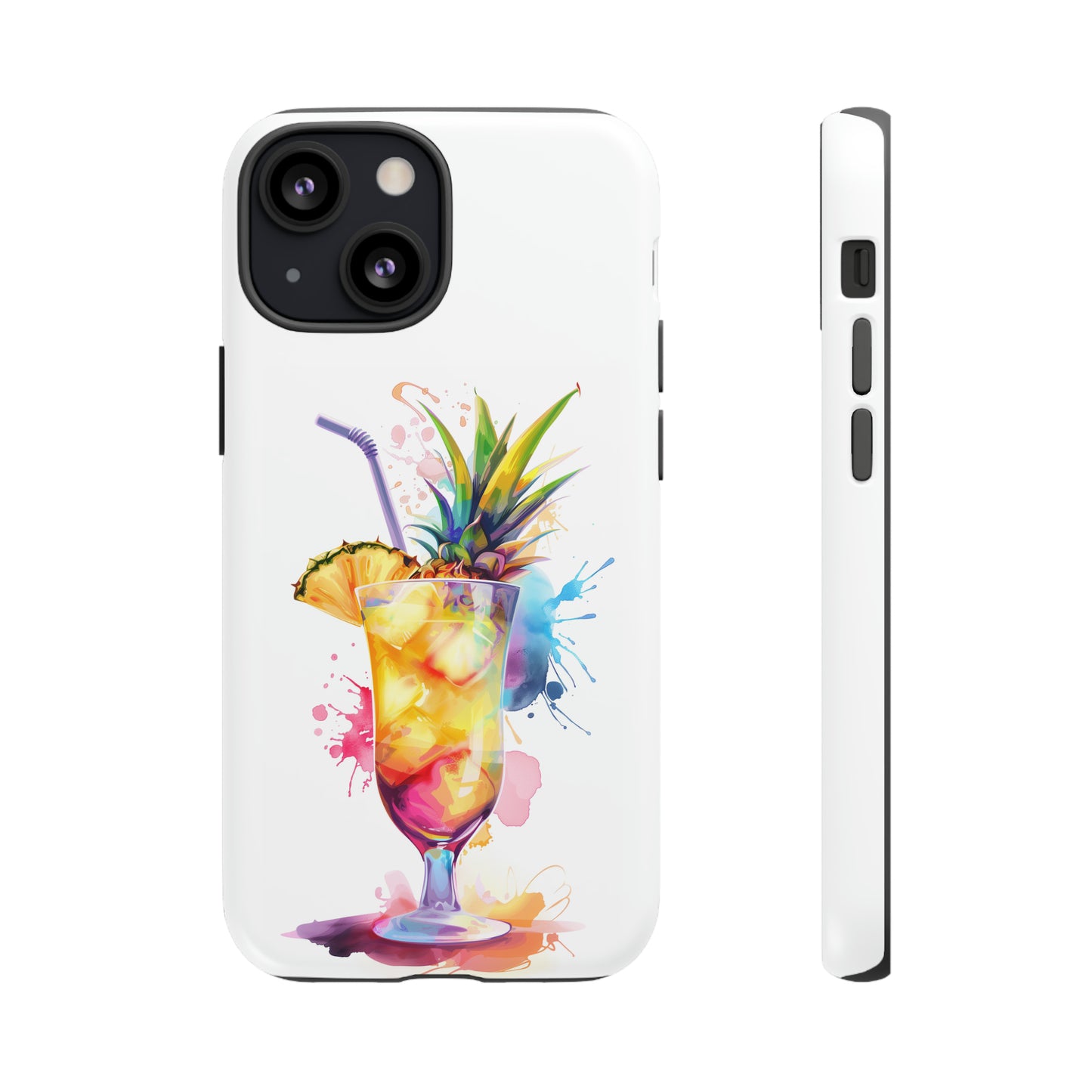 Pina Colada Cocktail Hawaiian Tropical Phone Case, Island Tropics, Wireless Compatible, Protective Cell Phone Case iPhone, Samsung, Pixel