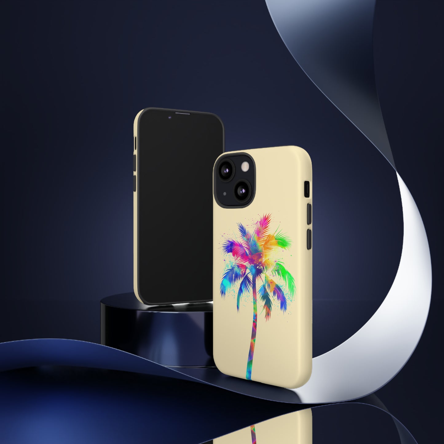 Colorful Palm Tree Hawaiian Tropical Phone Case, Island Tropics, Wireless Compatible, Protective Cell Phone Case for iPhone, Samsung, Pixel