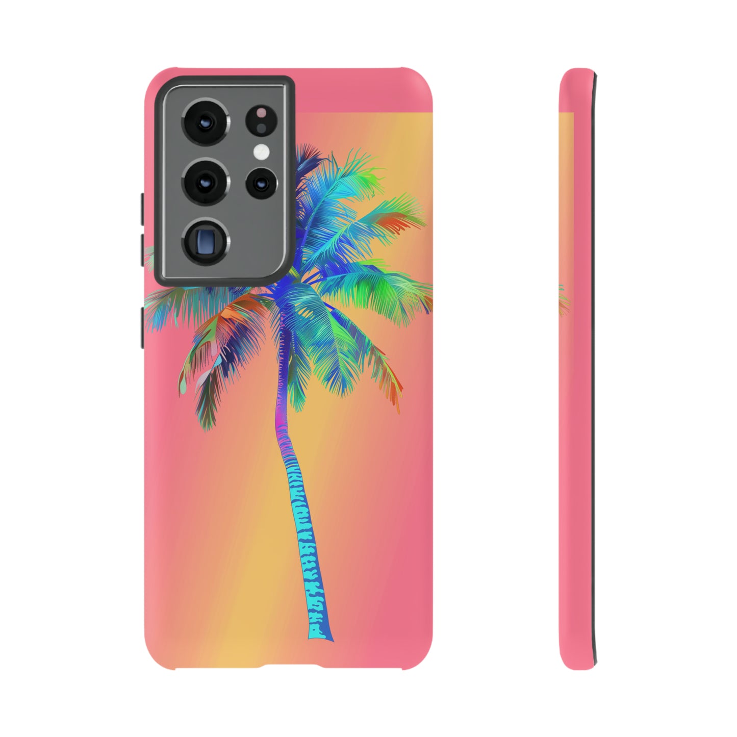 Palm Tree Pink Hawaiian Tropical Phone Case, 808, Island Tropics, Wireless Compatible, Protective Cell Phone Case for iPhone, Samsung, Pixel