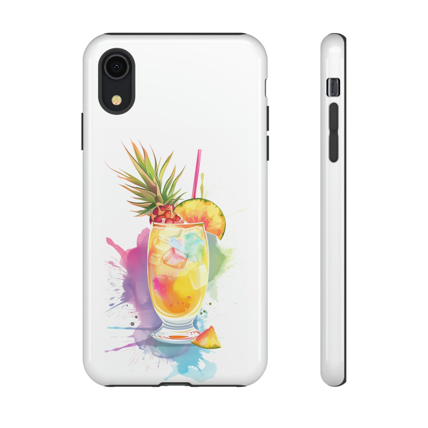 Pina Colada Cocktail Hawaiian Tropical Phone Case, Island Tropics, Wireless Compatible, Protective Cell Phone Case iPhone, Samsung, Pixel