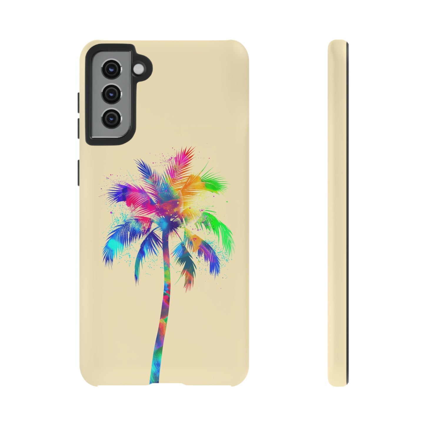 Colorful Palm Tree Hawaiian Tropical Phone Case, Island Tropics, Wireless Compatible, Protective Cell Phone Case for iPhone, Samsung, Pixel