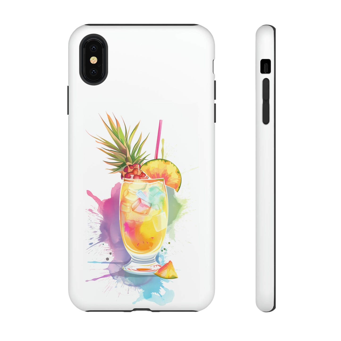 Pina Colada Cocktail Hawaiian Tropical Phone Case, Island Tropics, Wireless Compatible, Protective Cell Phone Case iPhone, Samsung, Pixel