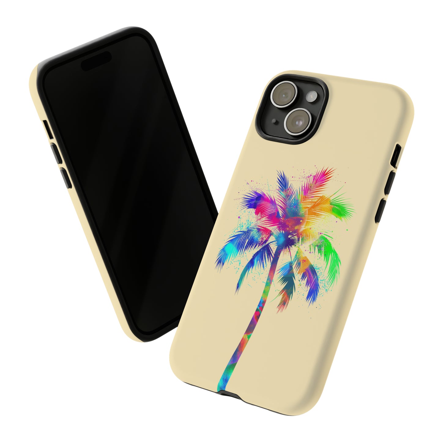 Colorful Palm Tree Hawaiian Tropical Phone Case, Island Tropics, Wireless Compatible, Protective Cell Phone Case for iPhone, Samsung, Pixel