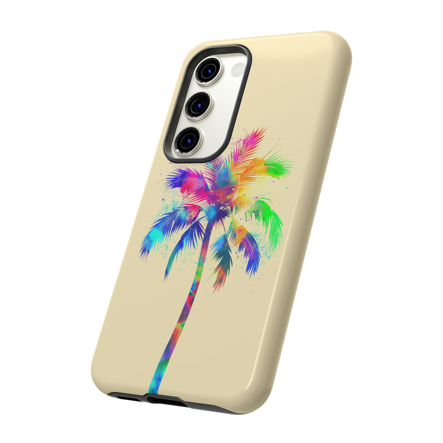Colorful Palm Tree Hawaiian Tropical Phone Case, Island Tropics, Wireless Compatible, Protective Cell Phone Case for iPhone, Samsung, Pixel