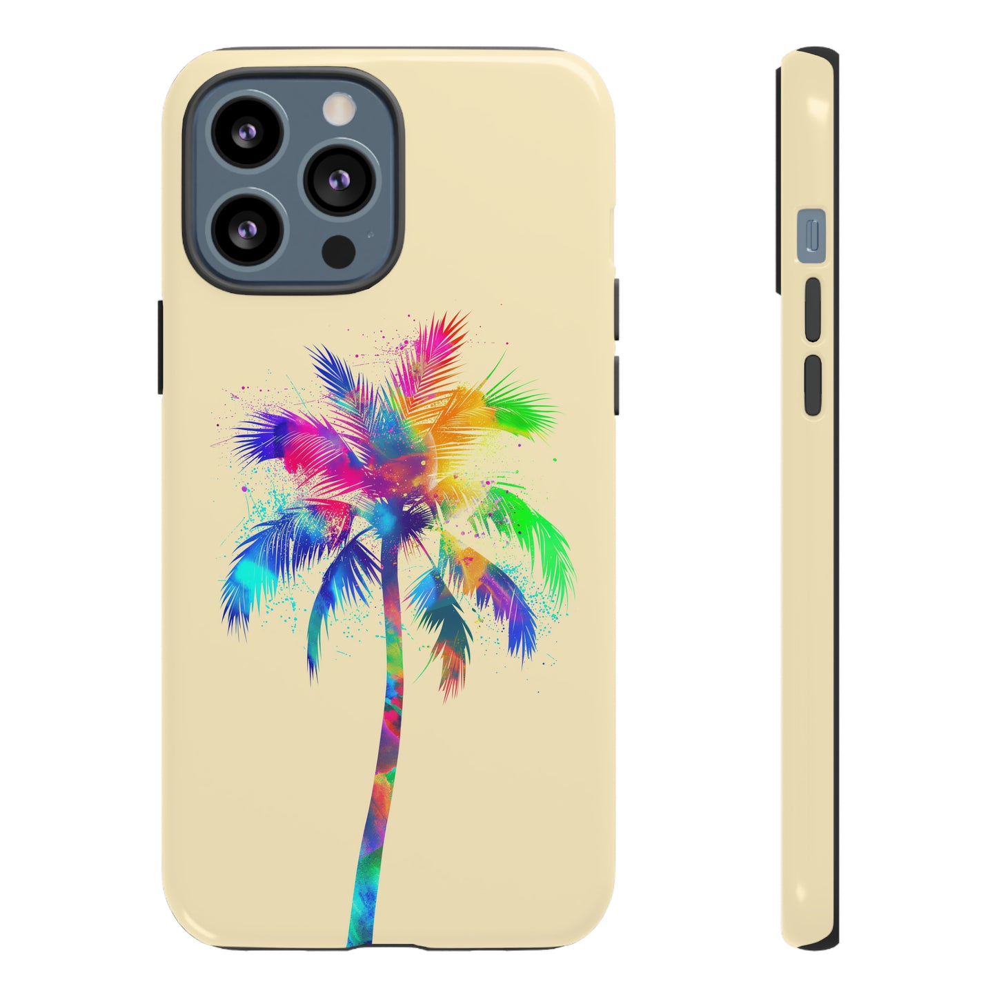 Colorful Palm Tree Hawaiian Tropical Phone Case, Island Tropics, Wireless Compatible, Protective Cell Phone Case for iPhone, Samsung, Pixel